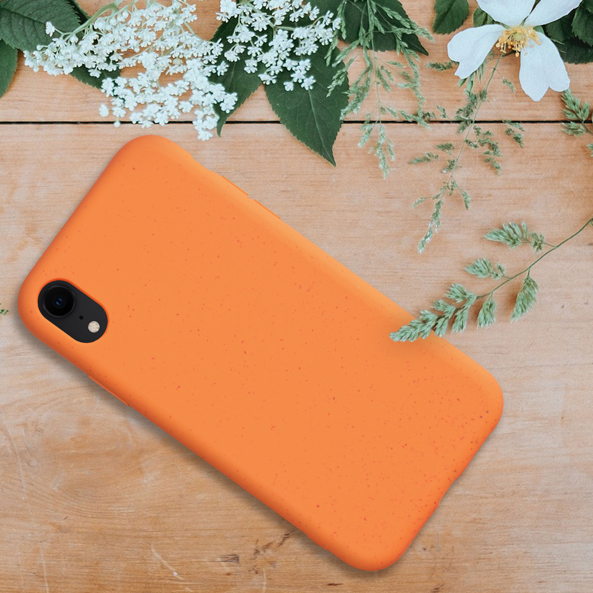 Kryt na mobil s pšeničnou slámou kalibri pro Apple iPhone XR - oranžová Fruity Orange