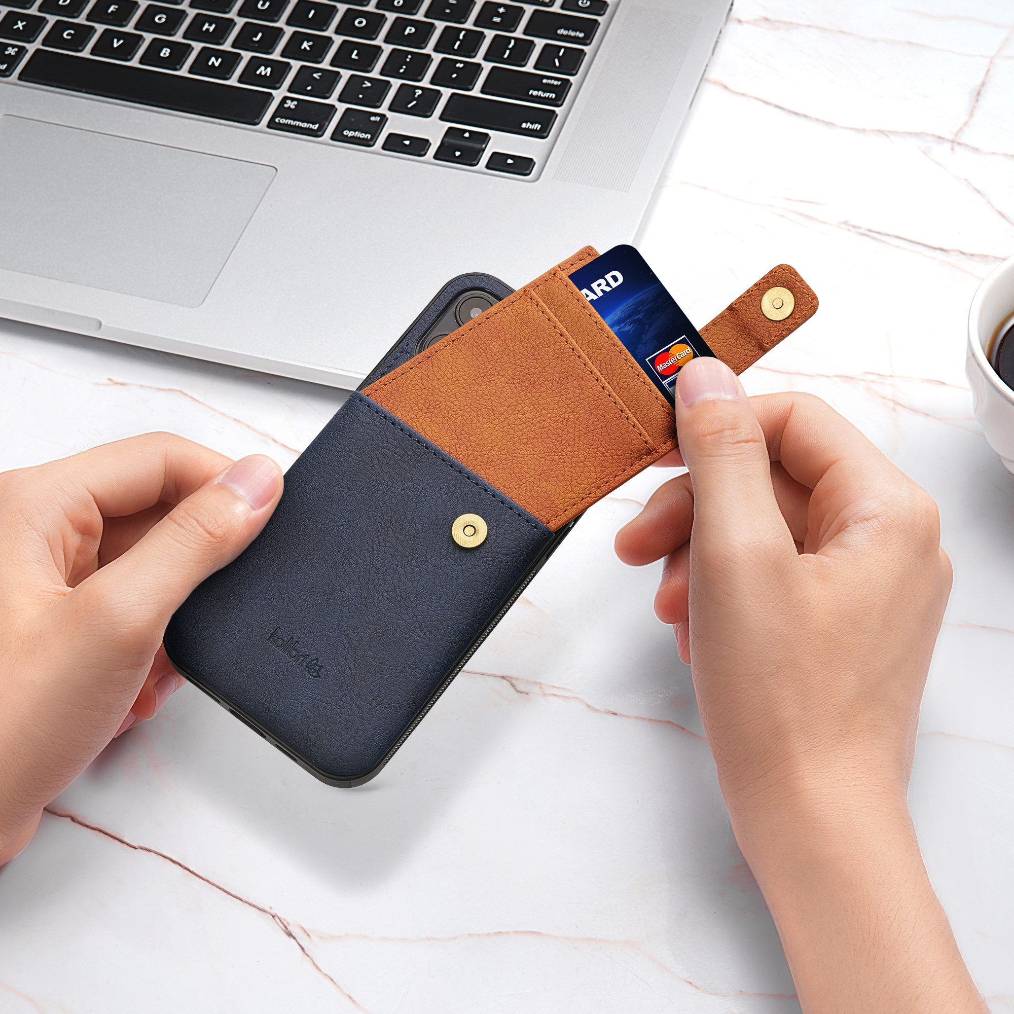 Kryt s přihrádkou kalibri pro iPhone 12 / iPhone 12 Pro