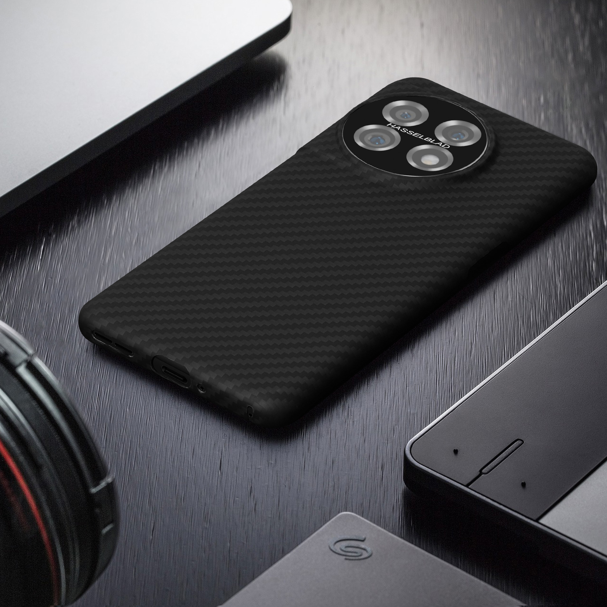 Aramidový kryt na mobil OnePlus 11 kalibri černý