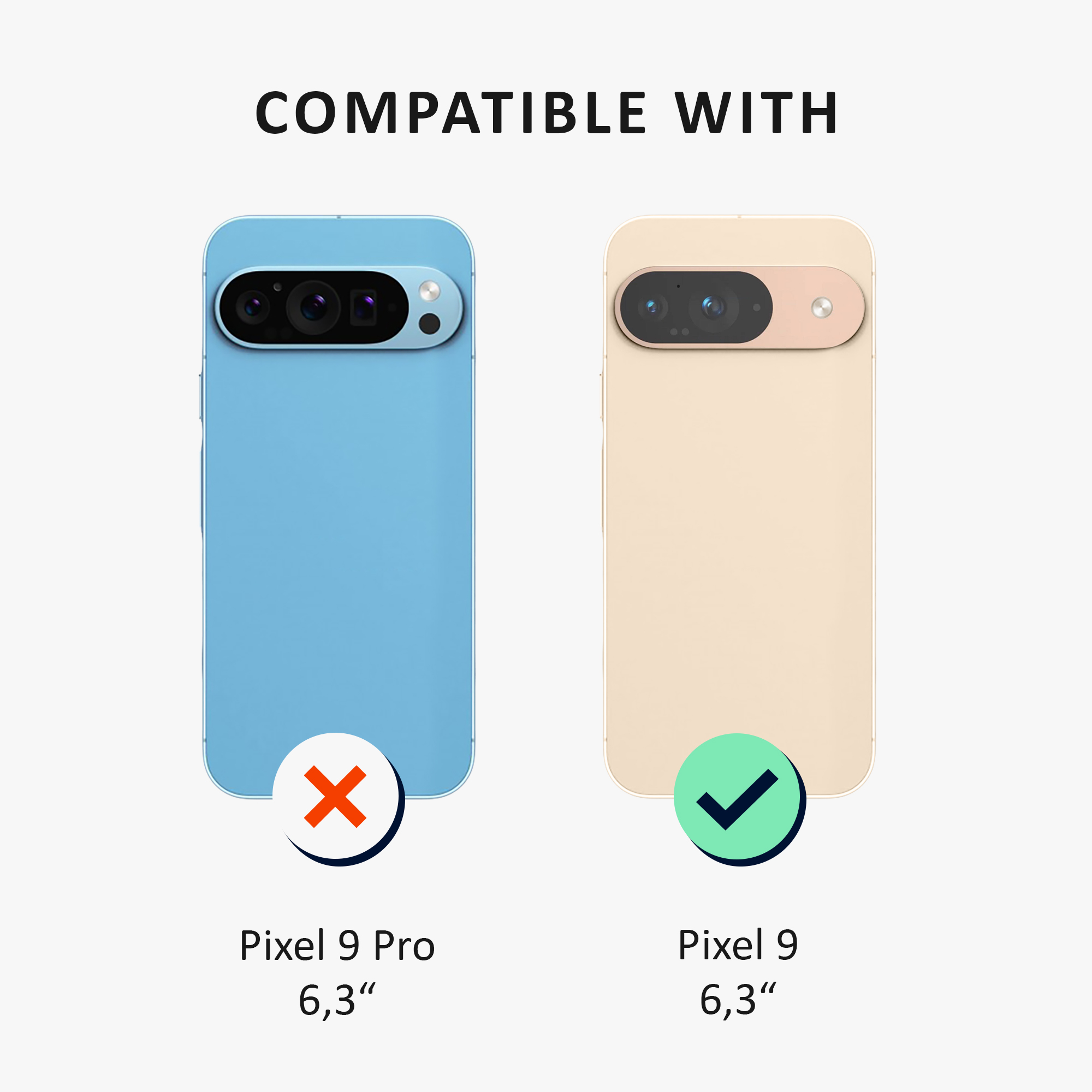 Tvrzené ochranné sklo kalibri pro Google Pixel 9 - transparentní