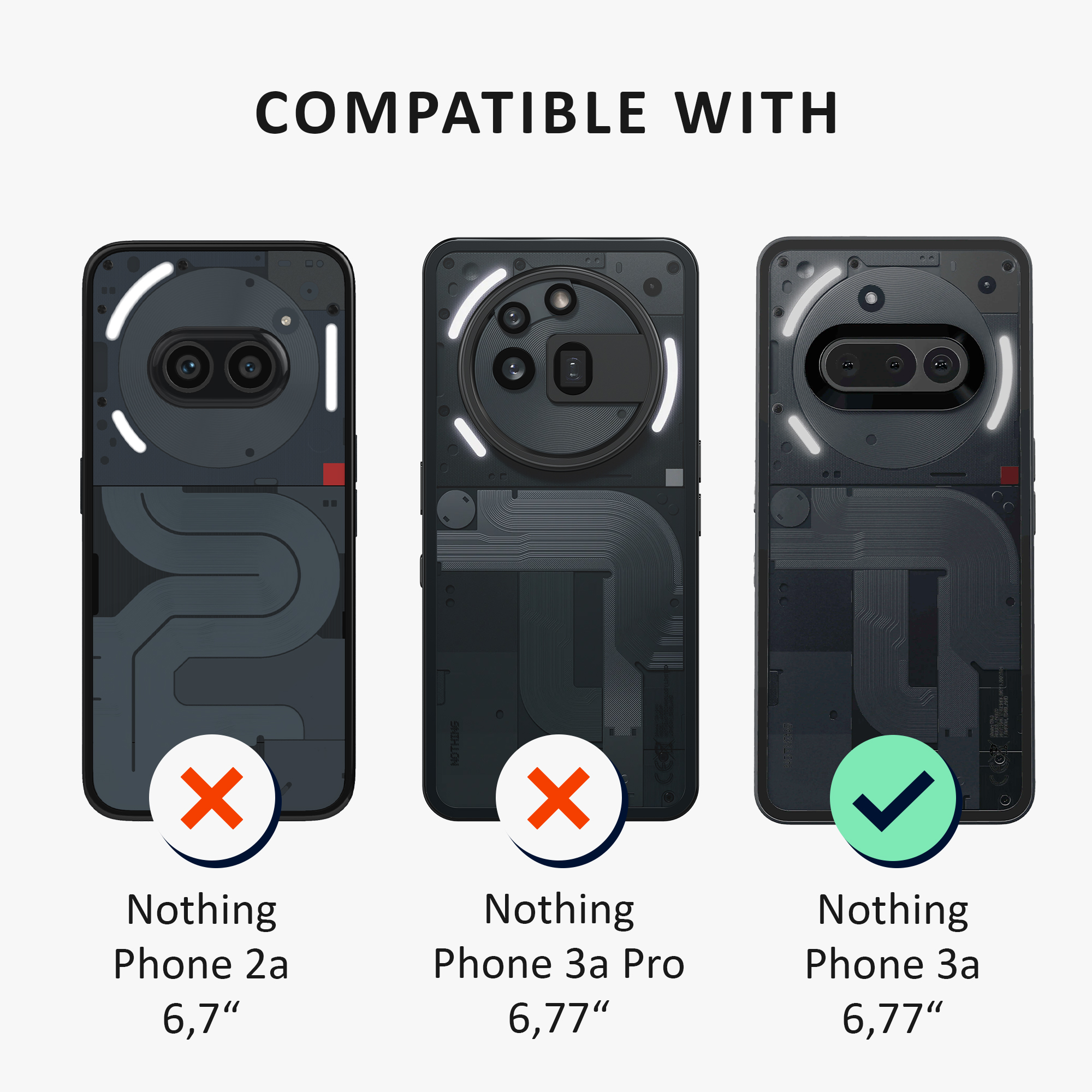 Ochranné sklo Nothing Phone 3a kalibri - transparentní