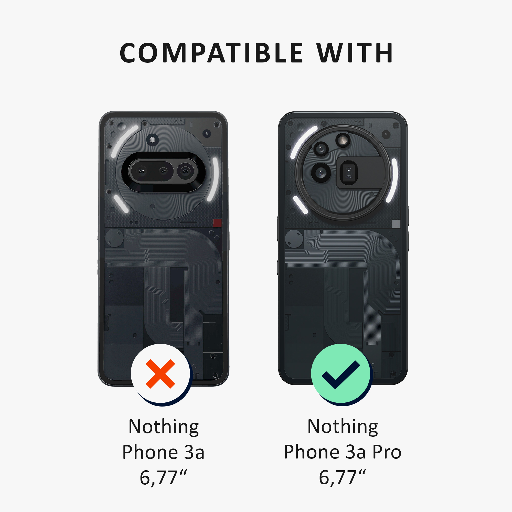 Ochranné sklo Nothing Phone 3a Pro kalibri - transparentní