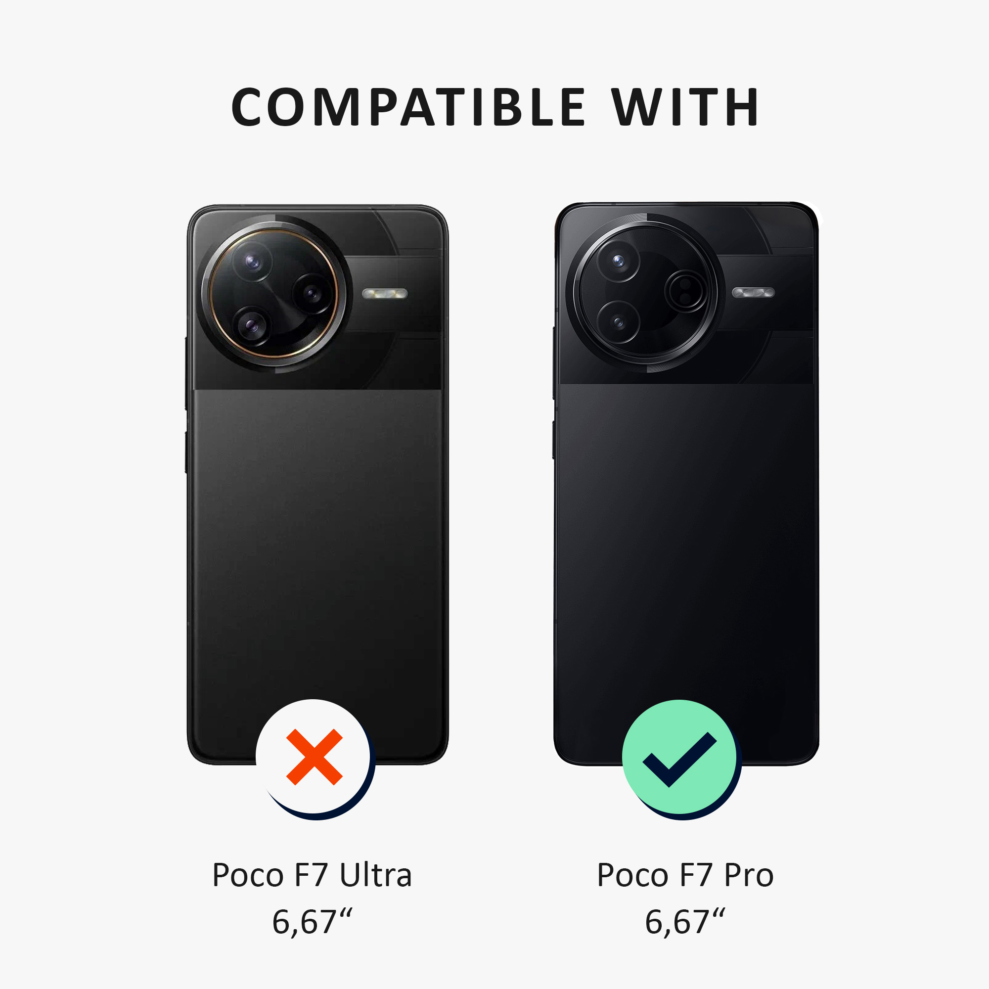 Ochranné sklo Xiaomi Poco F7 Pro tvrzené kalibri sada 2 ks
