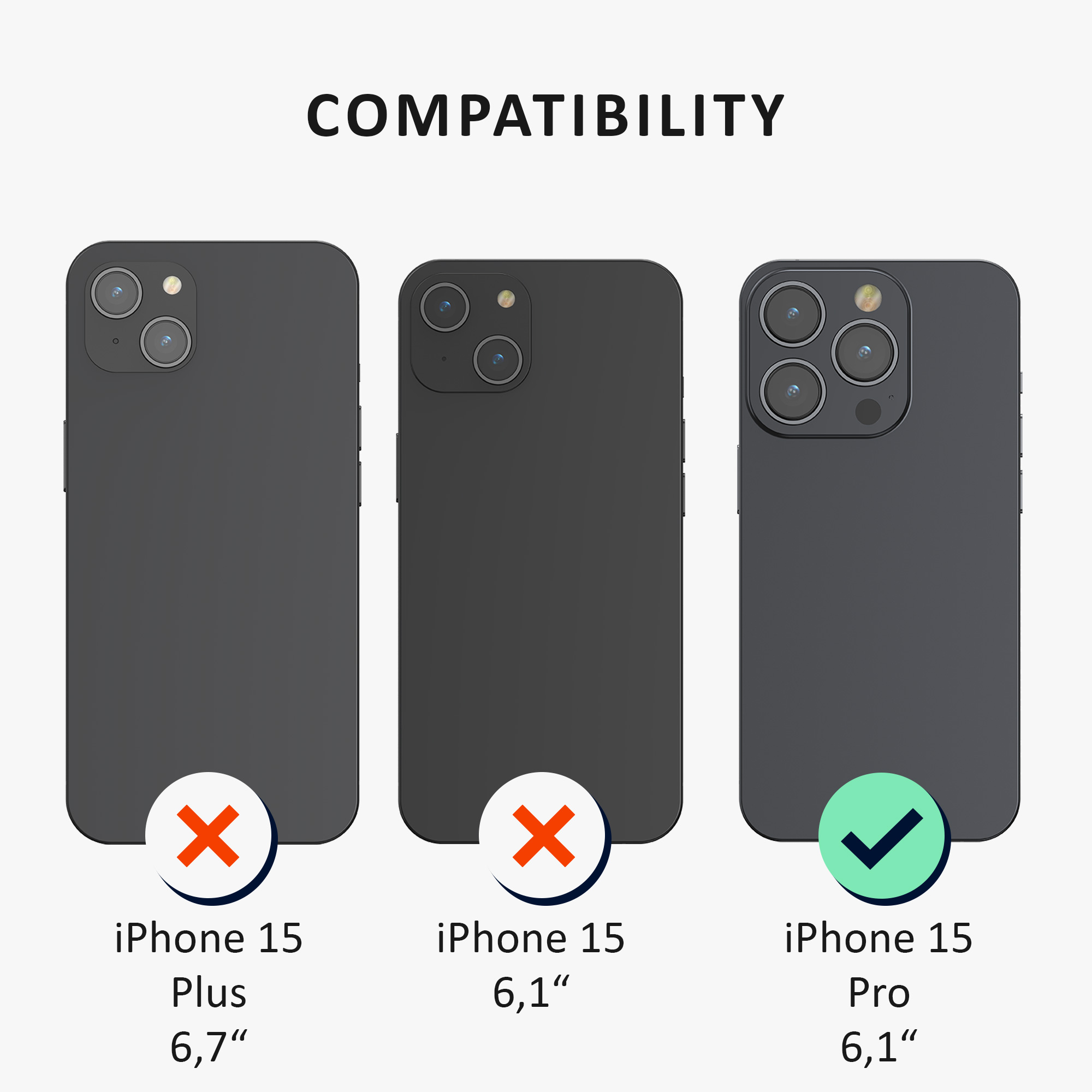 Ochranné sklo kalibri MagSafe s přihrádkou na kartu carbon iPhone 15 Pro modrá