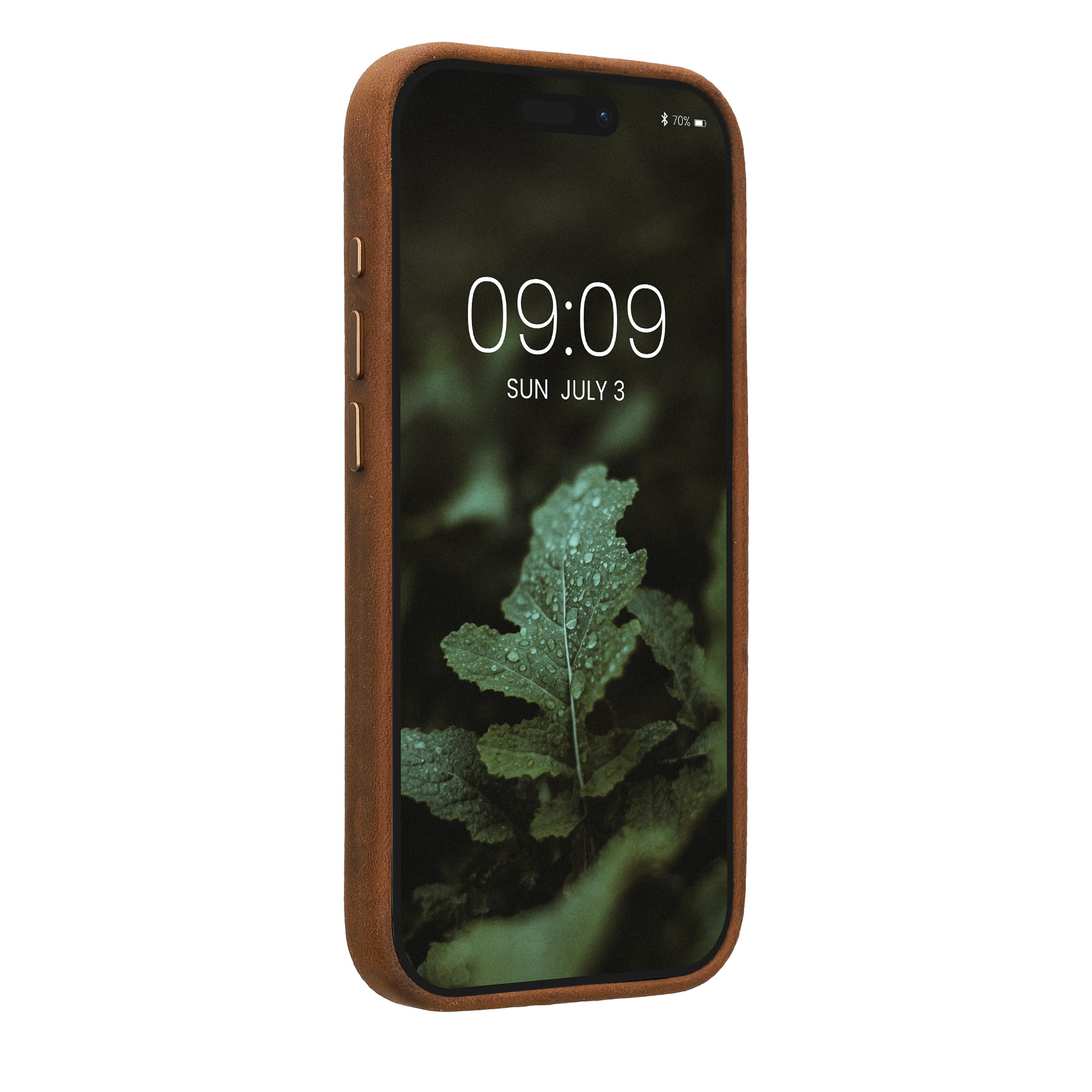 Silikonový kryt na mobil Apple iPhone 16 Pro - hnědá