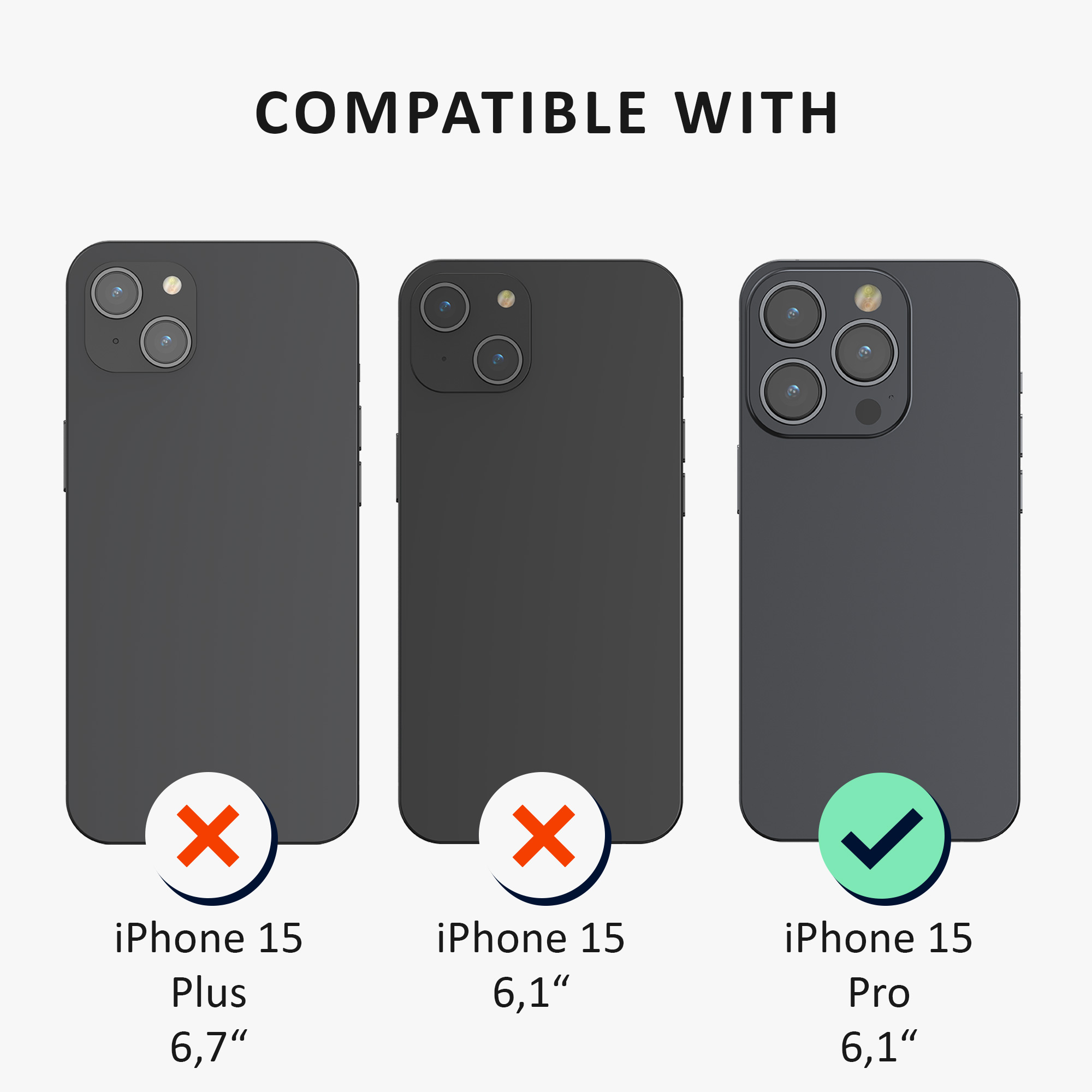 Ochranná fólie kalibri pro iPhone 15 Pro - transparentní