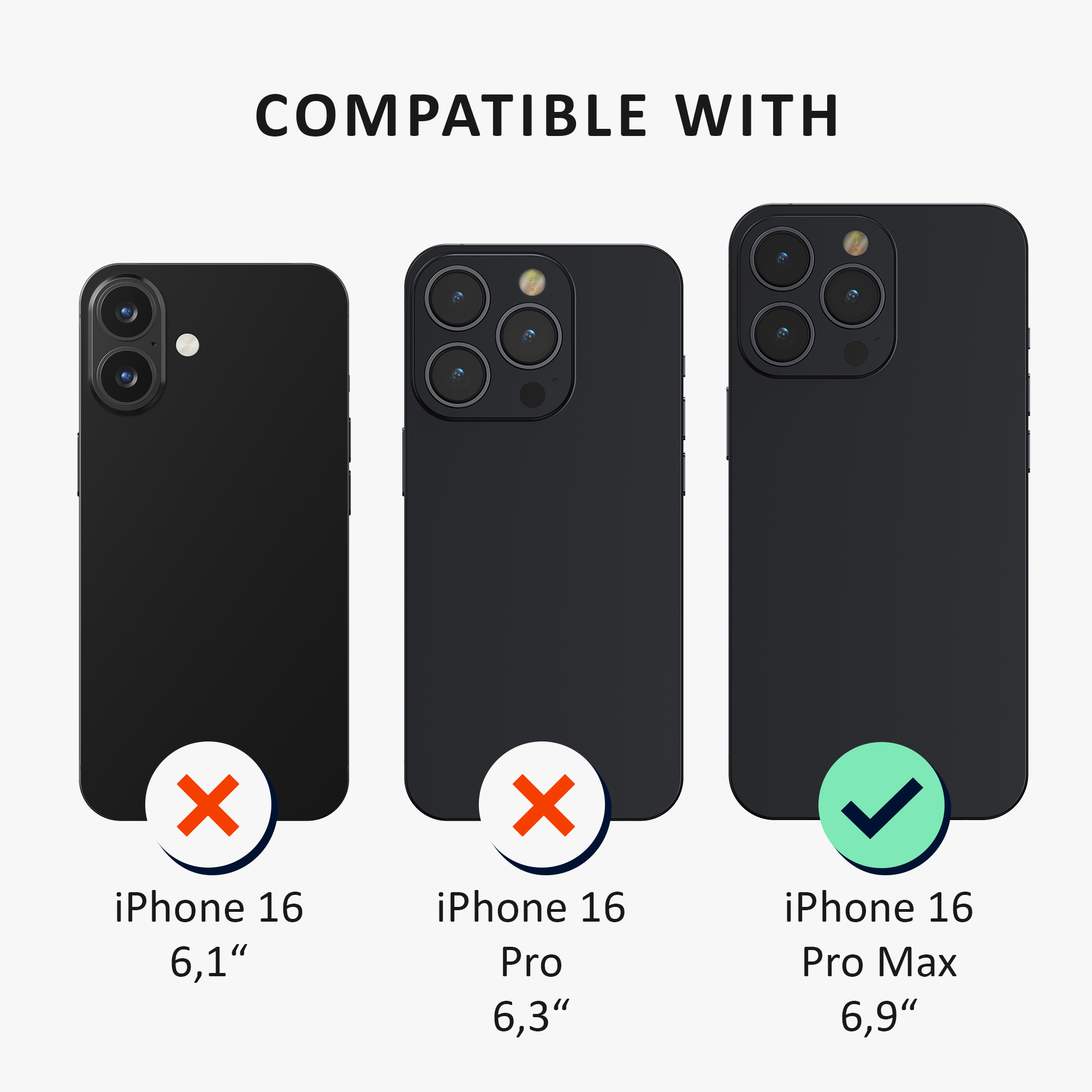 Ochranné sklo na displej Apple iPhone 16 Pro Max Cover - transparentní