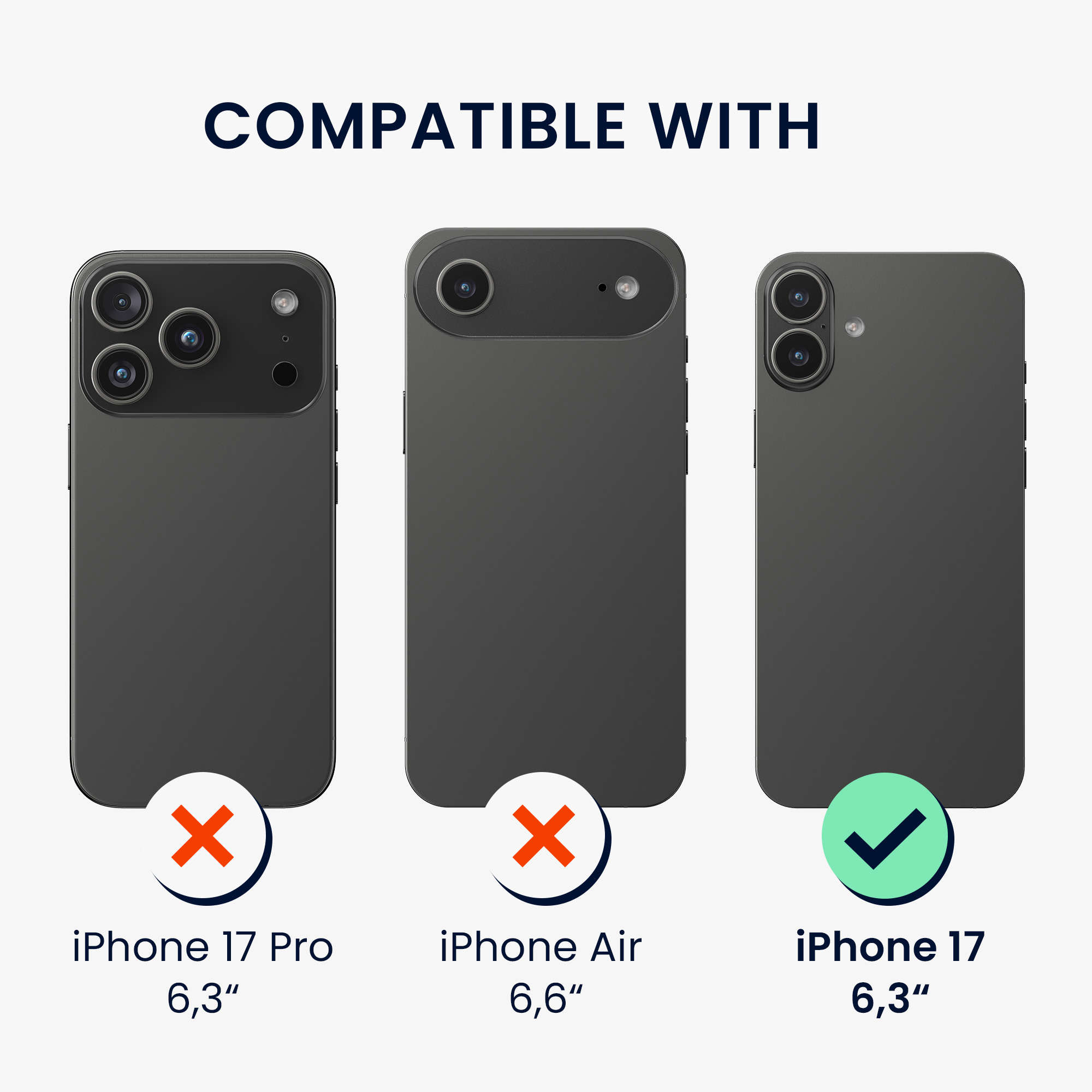 Ochranné sklo Kalibri pro iPhone 17 - transparentní