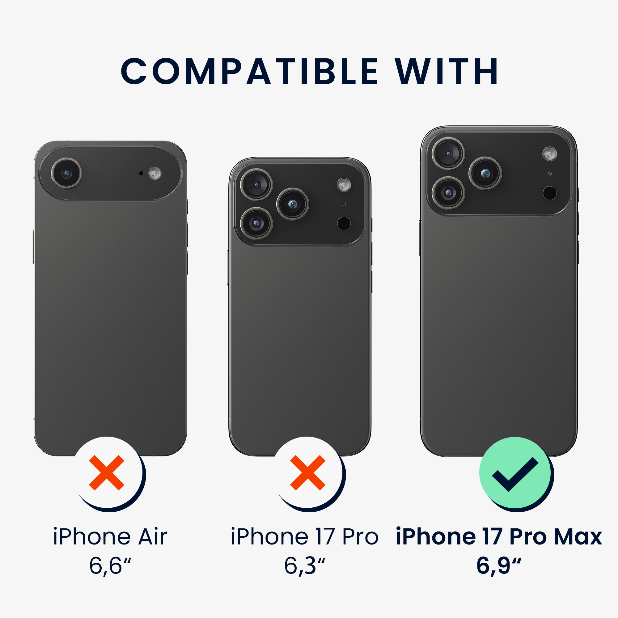 Ochranné sklo Kalibri pro iPhone 17 Pro Max - transparentní