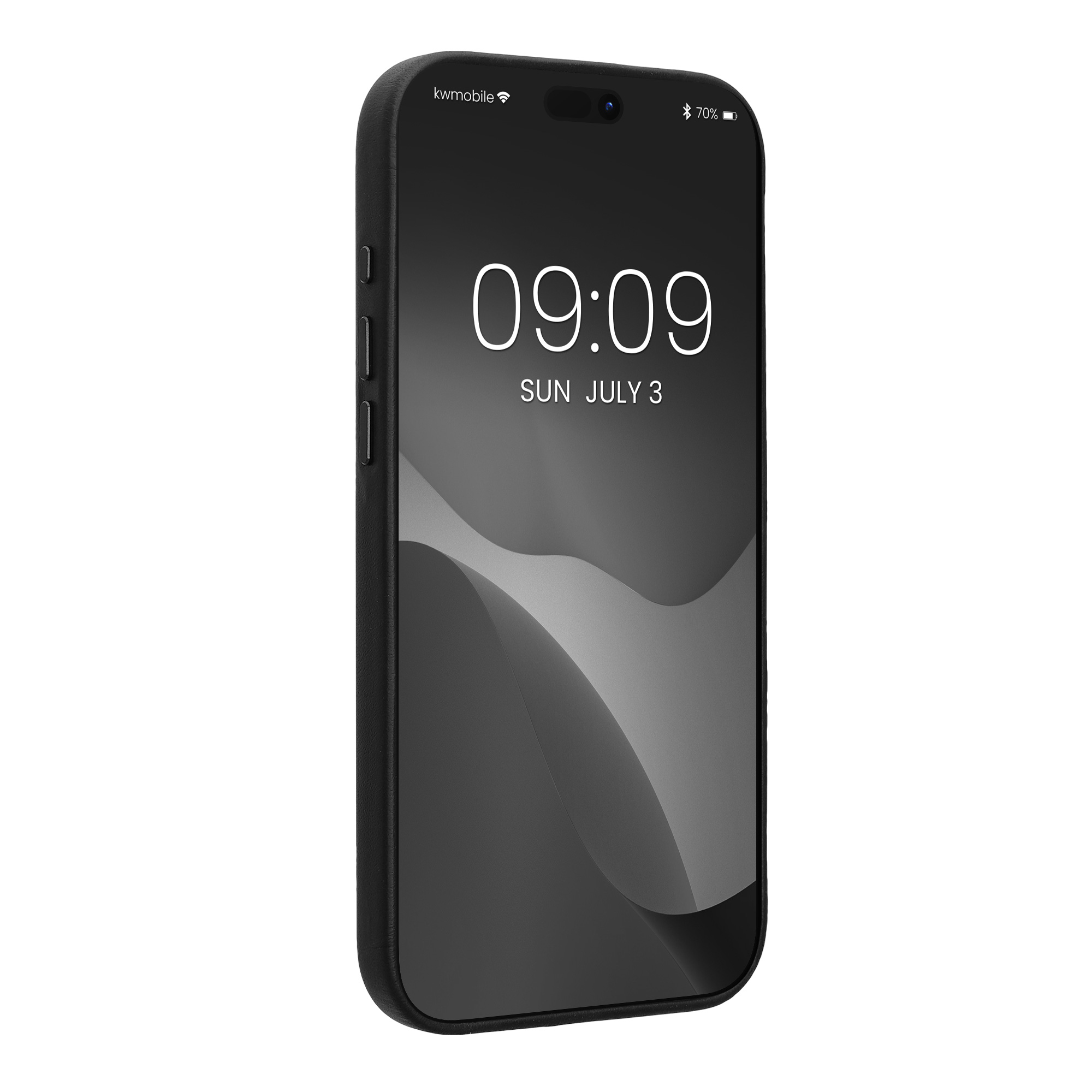 Pouzdro pro Apple iPhone 18 Pro Max / iPhone 17 Pro Max kalibri z pravé kůže - černá