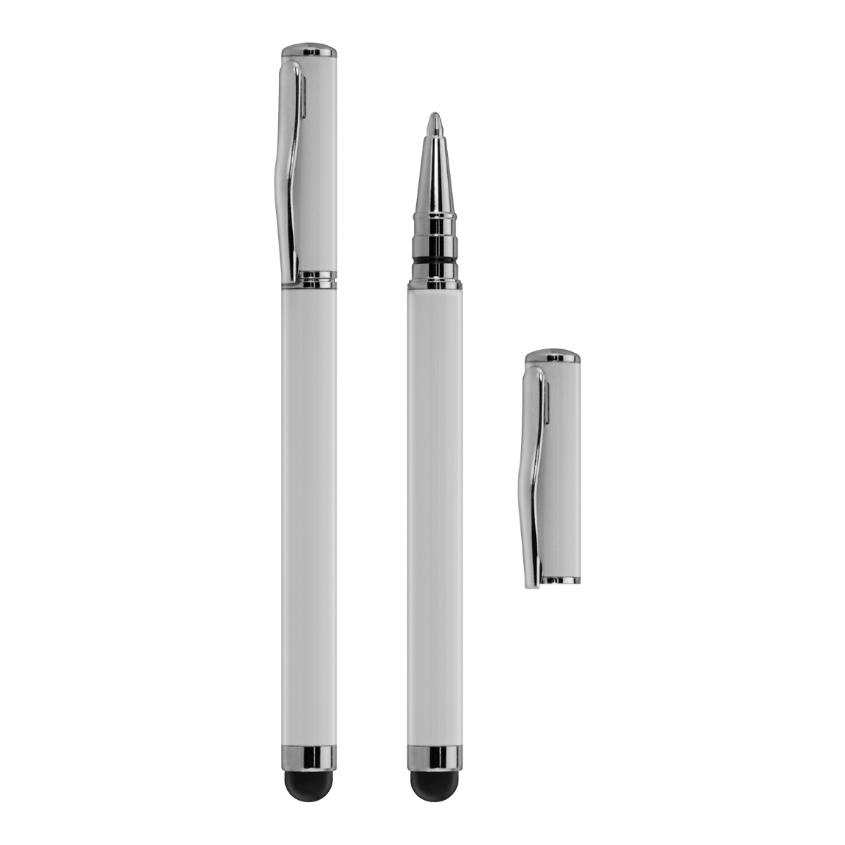 Stylus s propiskou 2v1 kwmobile - pro smartphony a tablety s dotykovým displejem