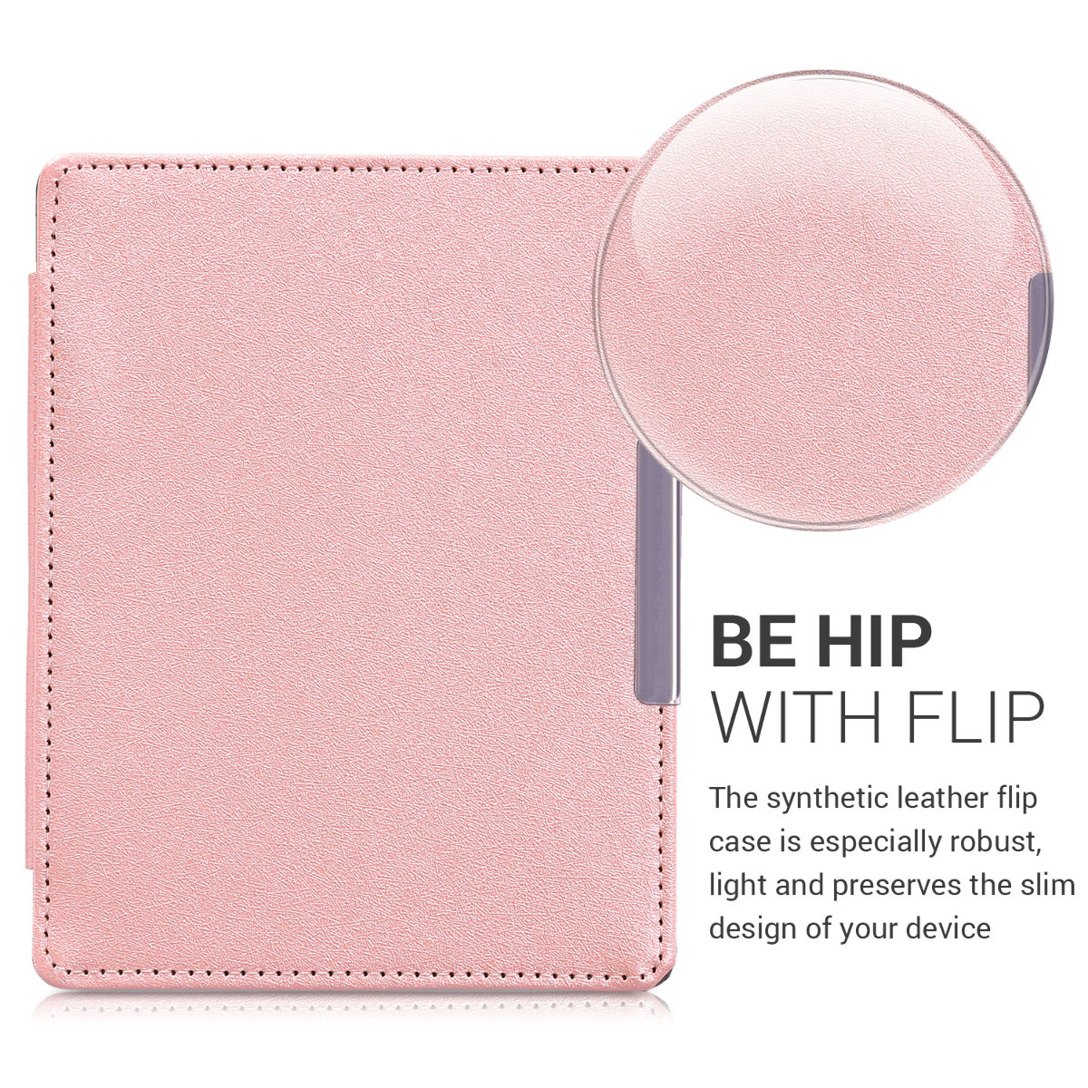 Flip pouzdro na čtečku Kobo Aura Edition 1 rose gold se stojánkem