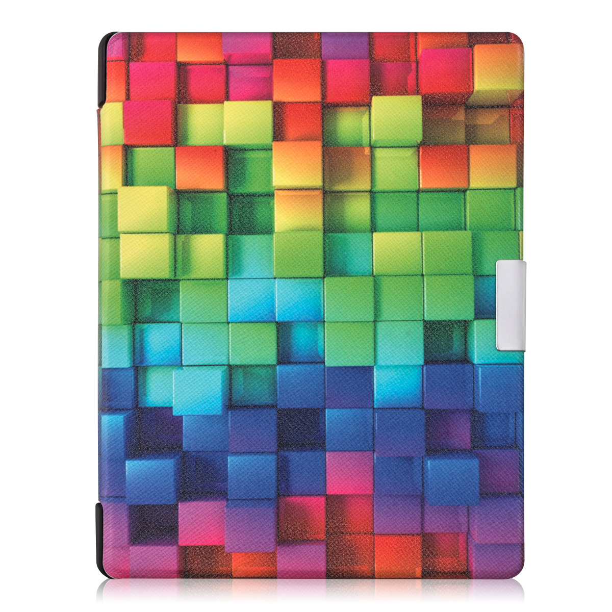 Flip pouzdro na čtečku Kobo Aura Edition 1 Rainbow Cubes se stojánkem