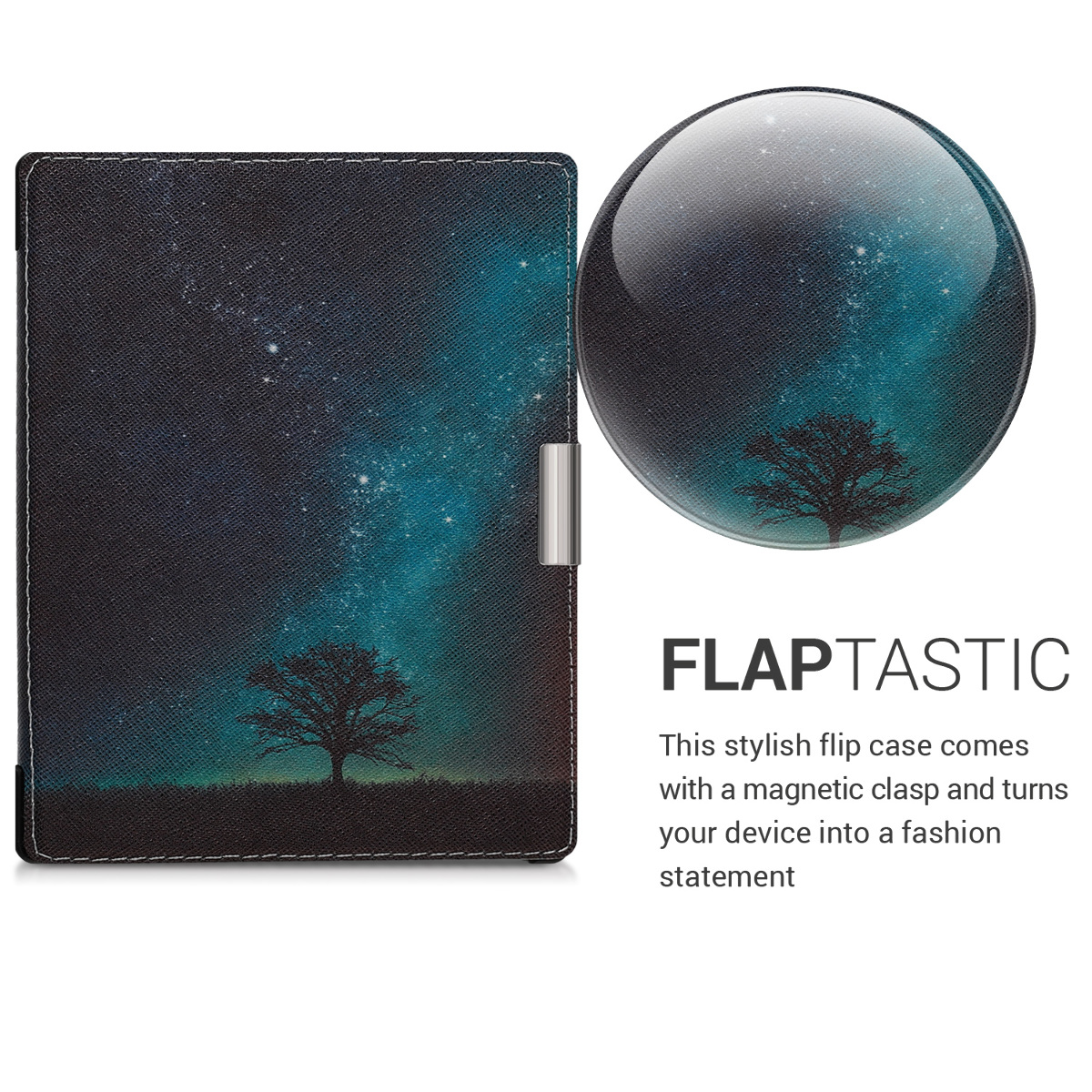 Flip pouzdro na čtečku Kobo Aura Edition 1 Cosmic Nature se stojánkem