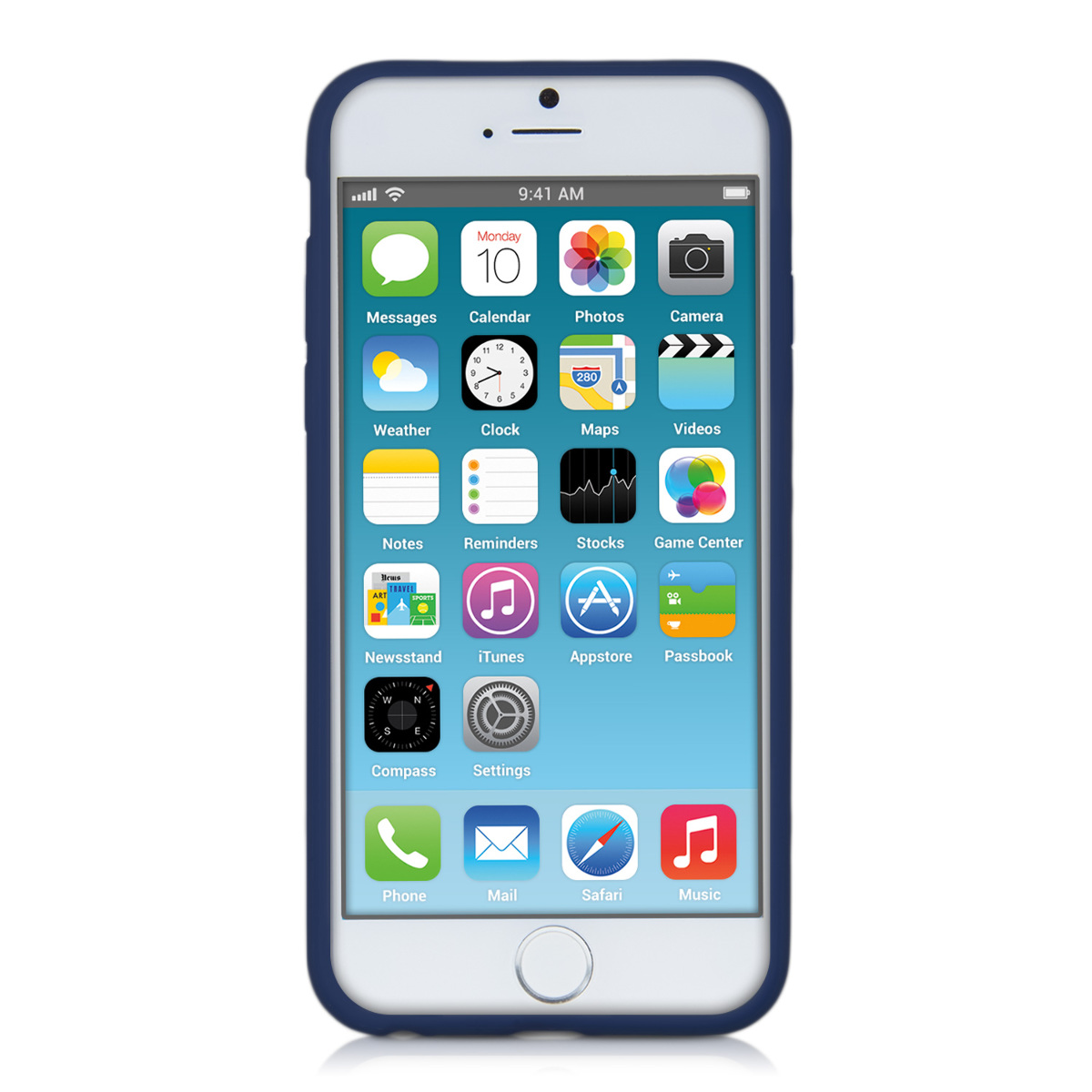 Silikonový kryt kwmobile pro Apple iPhone 6 / 6S - modrá, tmavě modrá