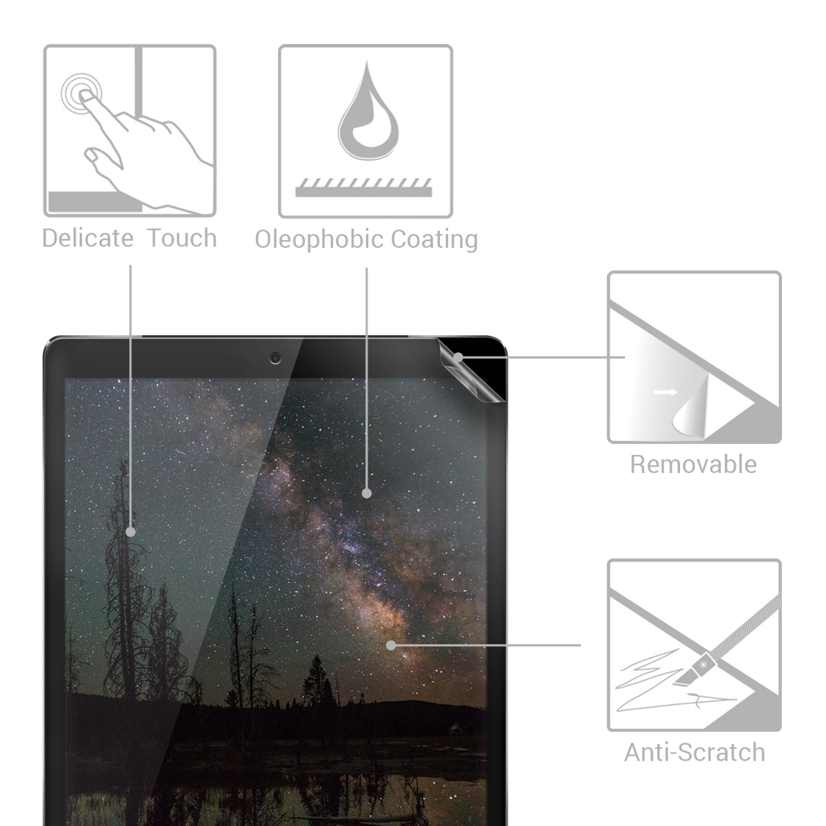 Ochranná fólie kwmobile iPad Pro 12,9″ (2015 / 2017)