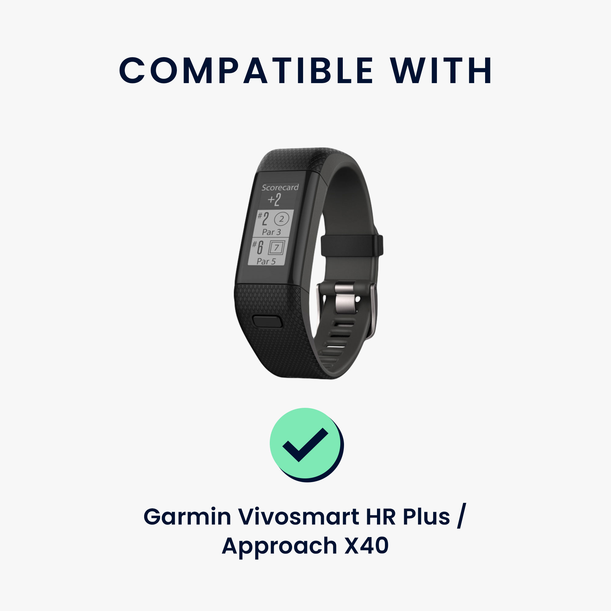 Nabíjecí kabel kwmobile pro Garmin Vivosmart HR Plus/Approach X40 - černá