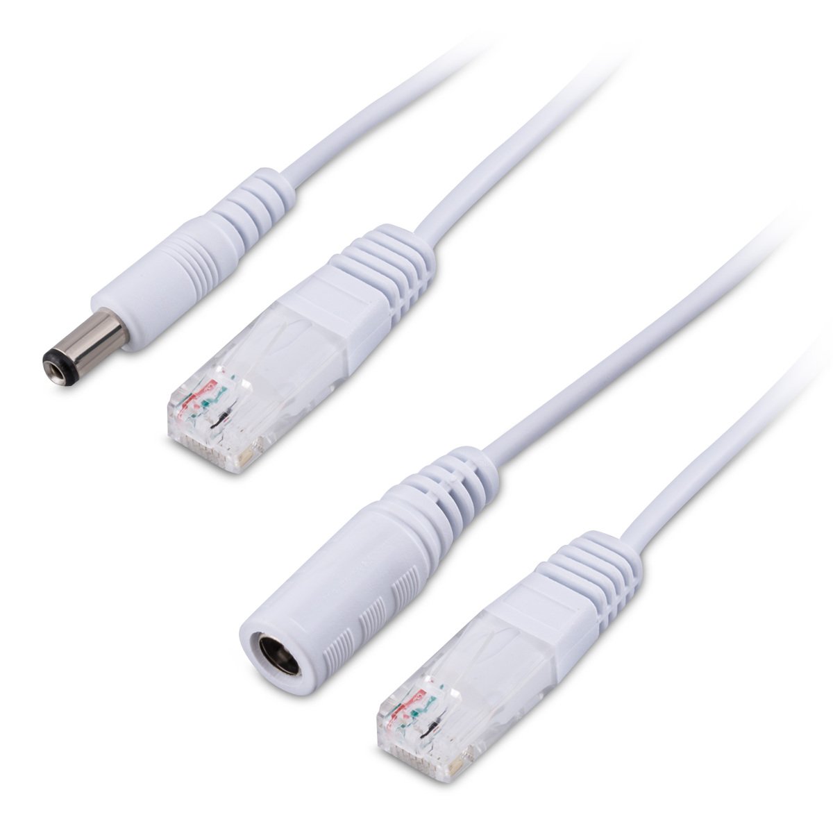 Pasivní PoE adaptér kwmobile - síťová zařízení přes CAT5 - injector + rozbočovač cable for network, ip telephone and ip camera