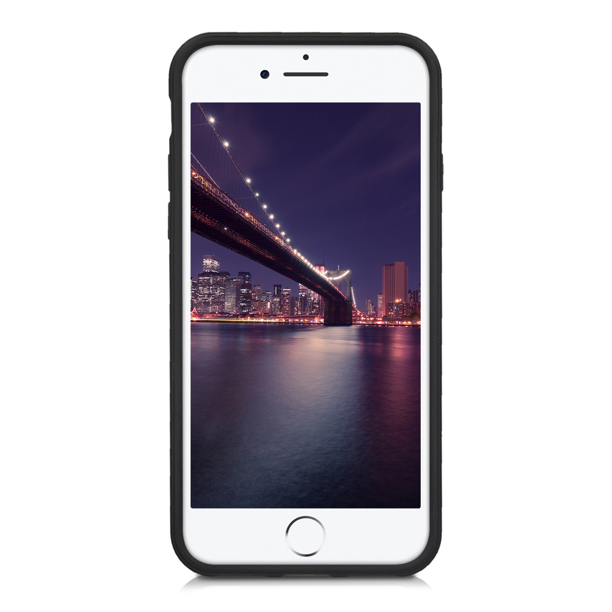 Hybridní kryt kwmobile pro iPhone SE 2022/2020/8/7 - černá