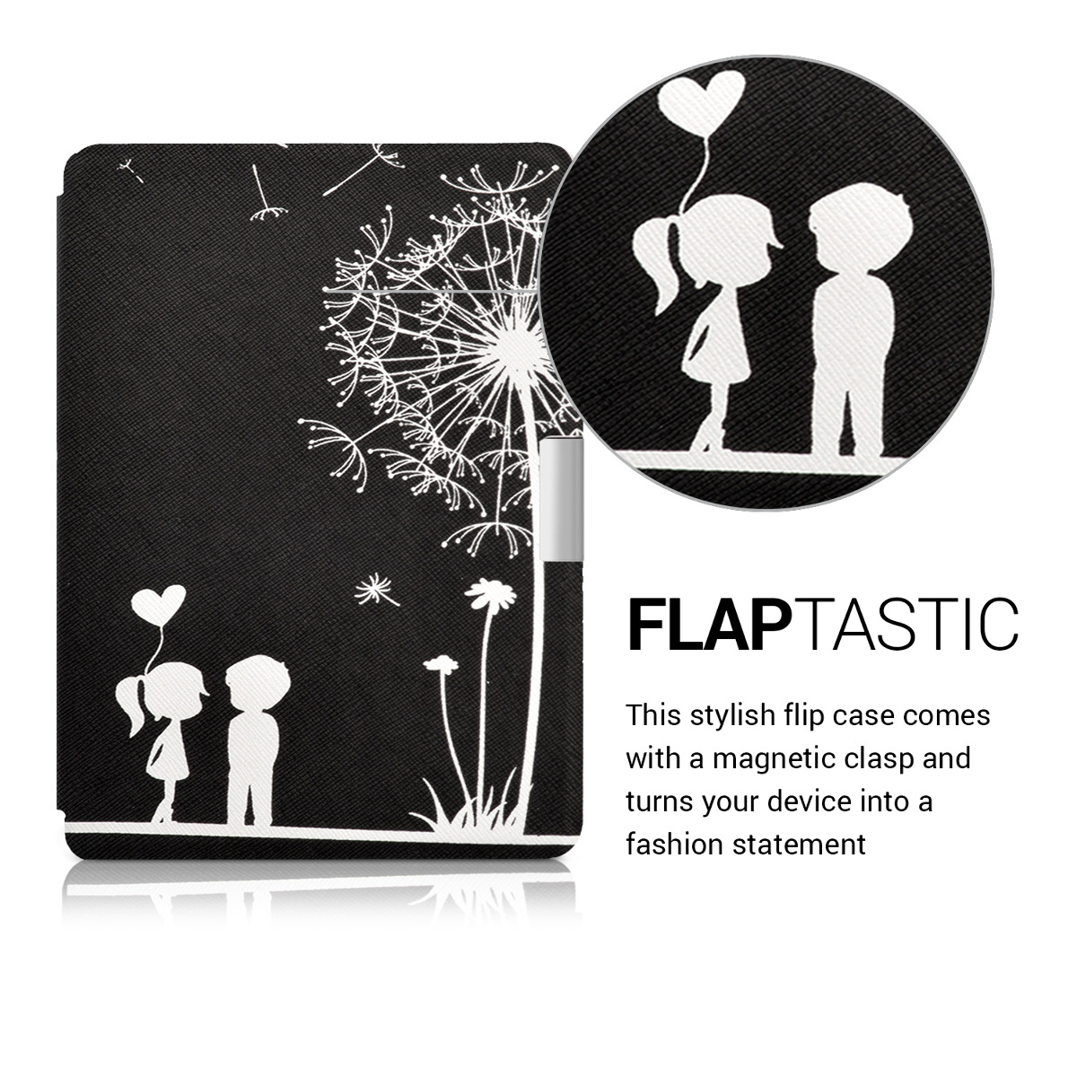 Flip pouzdro na čtečku Kobo Aura Edition 2 Dandelion Love se stojánkem