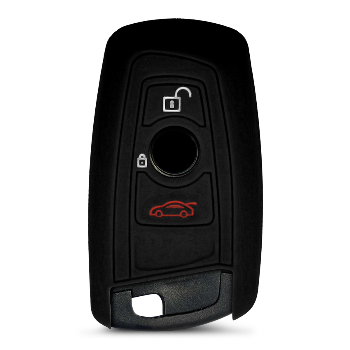 Tpu pouzdro na klíč od auta BMW 3 tlačítka Keyless Go Anti-Slip černé