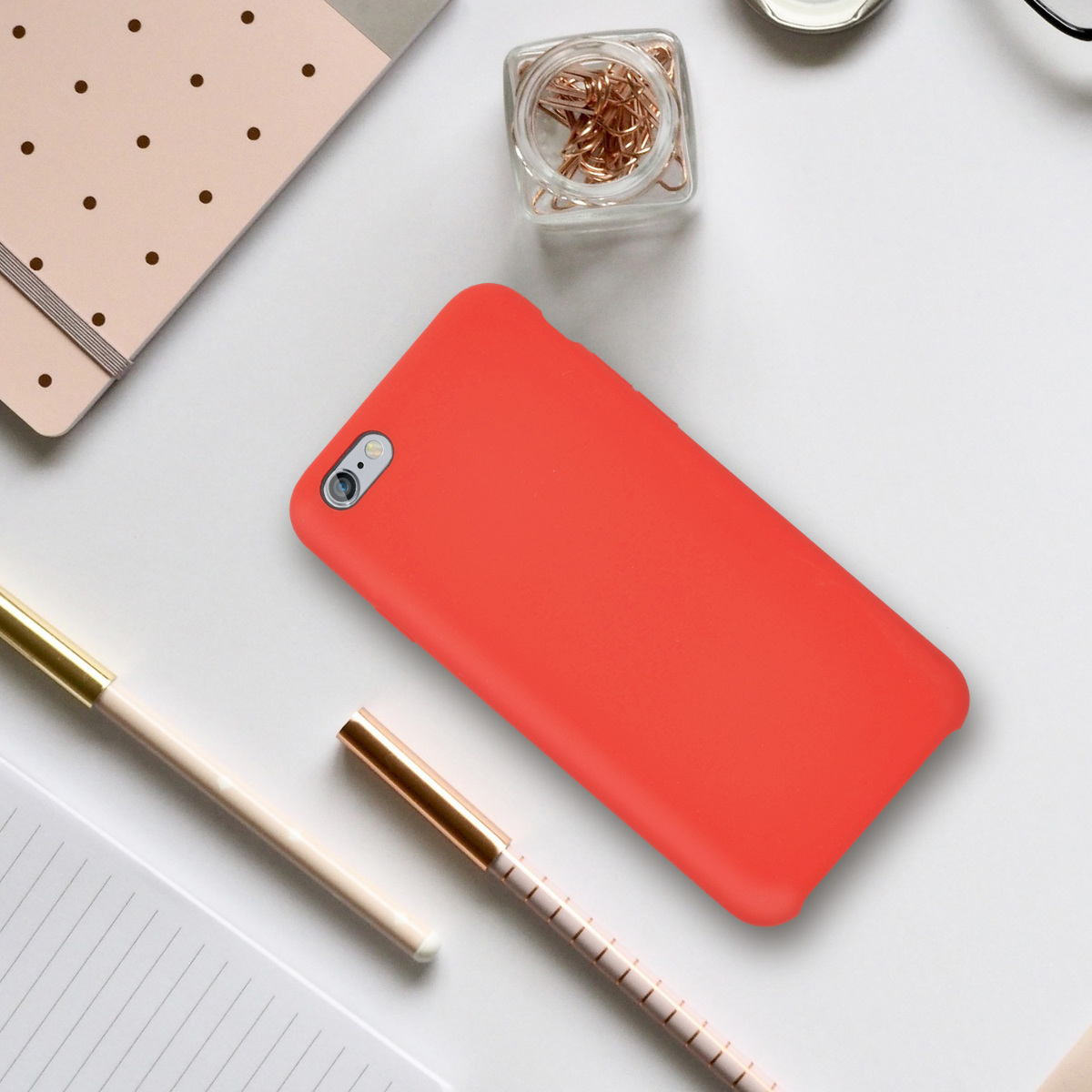 Silikonový kryt kwmobile pro Apple iPhone 6 / 6S - červená