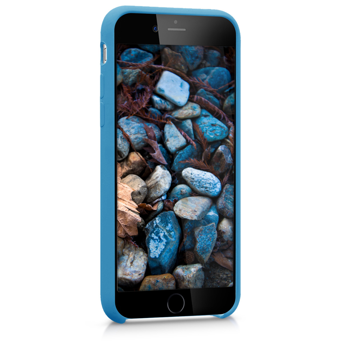 Pouzdro pro Apple iPhone 6 / 6S kwmobile silikonové - azurová modrá