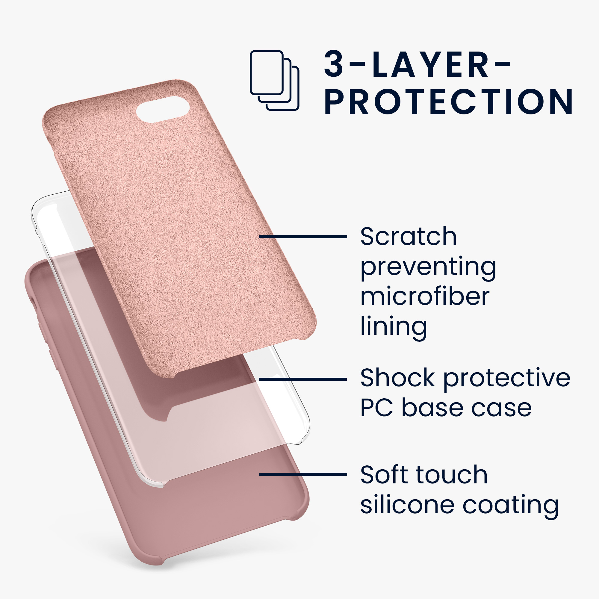 Silikonový TPU kryt kwmobile pro iPhone SE 2022/2020/8/7 - zimní růže