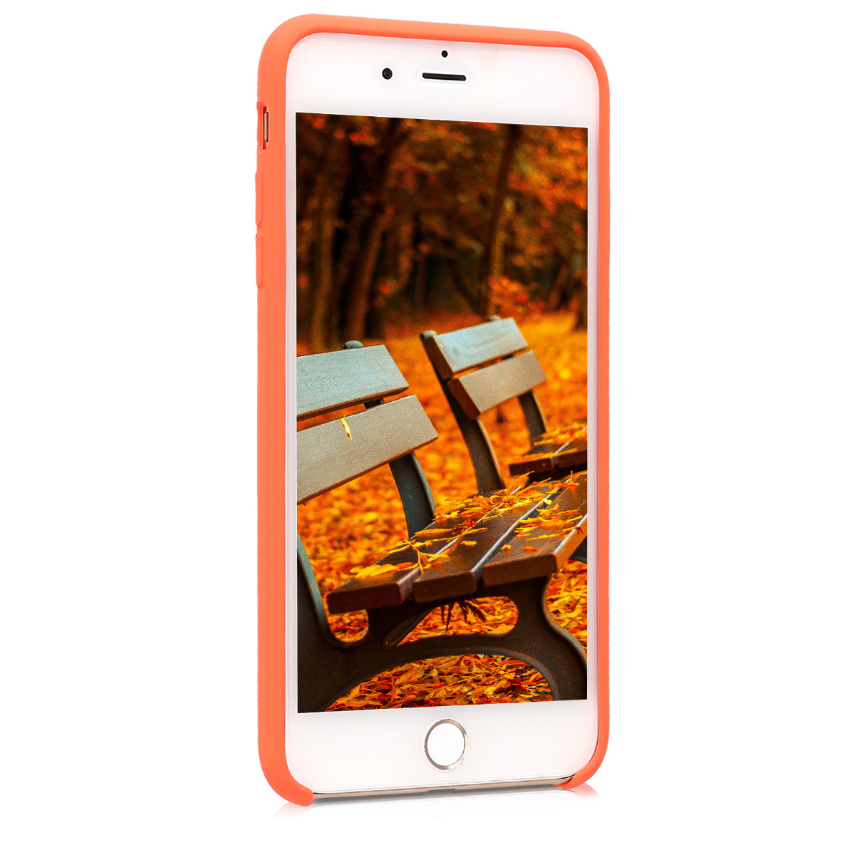 Silikonový kryt kwmobile pro Apple iPhone 7 Plus / iPhone 8 Plus - oranžová