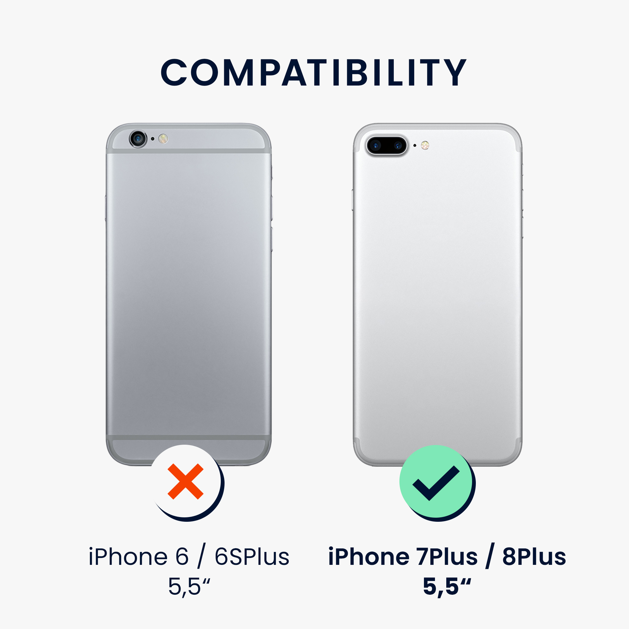 Silikonový kryt kwmobile pro Apple iPhone 7 Plus / iPhone 8 Plus