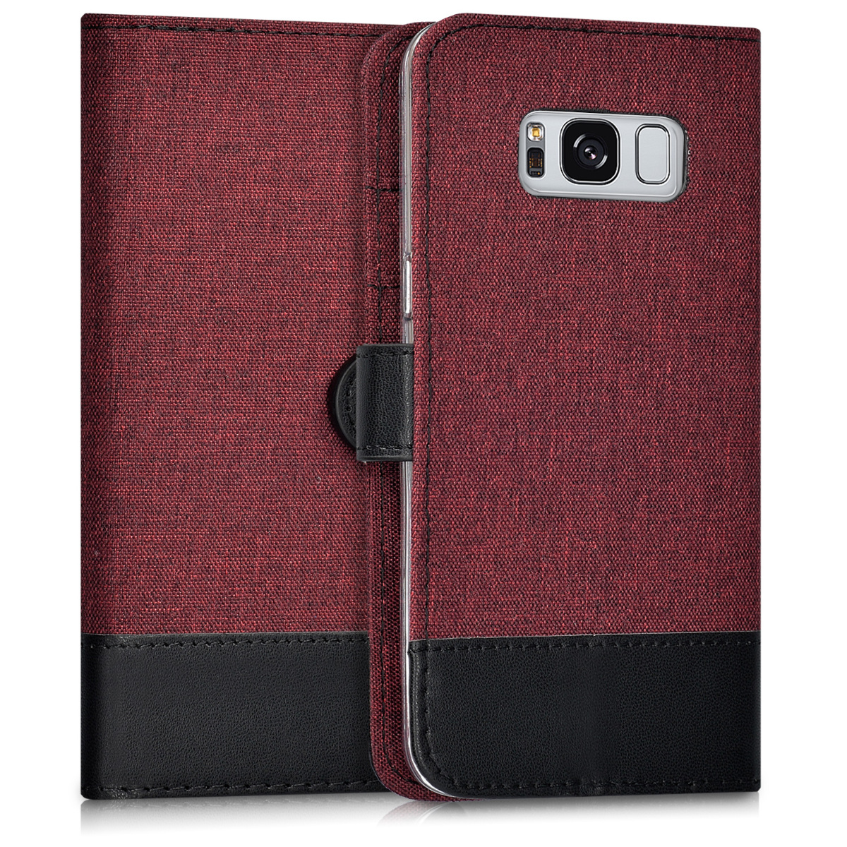 Flip pouzdro na mobil Samsung Galaxy S8 kwmobile tmavě červená / černá