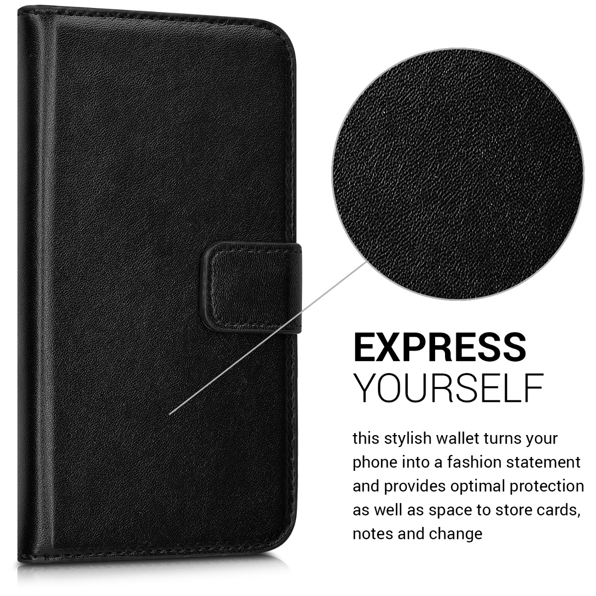Flip pouzdro na mobil Galaxy Xcover 4 / 4S kwmobile peněženkové černý