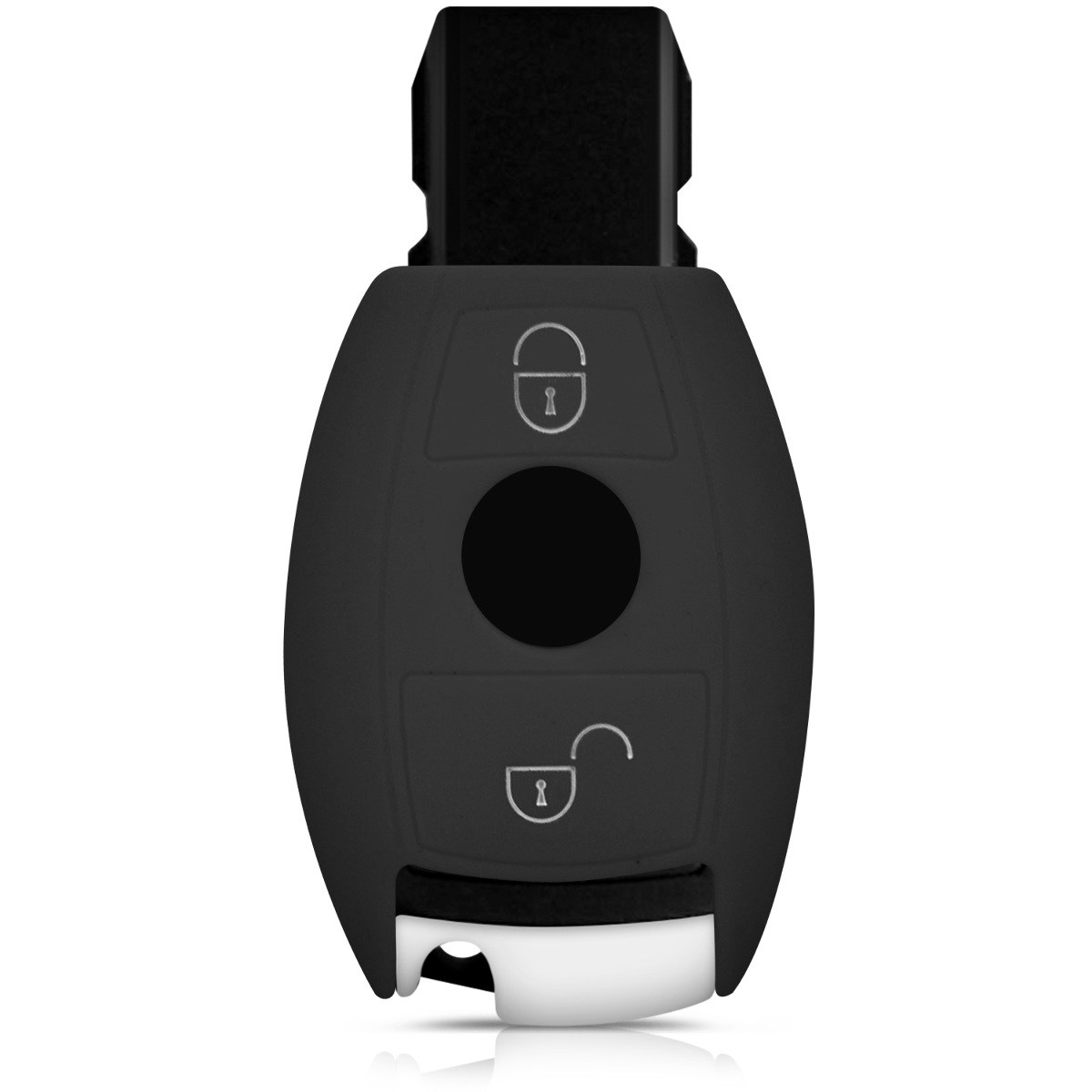 Pouzdro na klíč od auta kwmobile Mercedes-Benz 2 tlačítka Keyless Go, černá