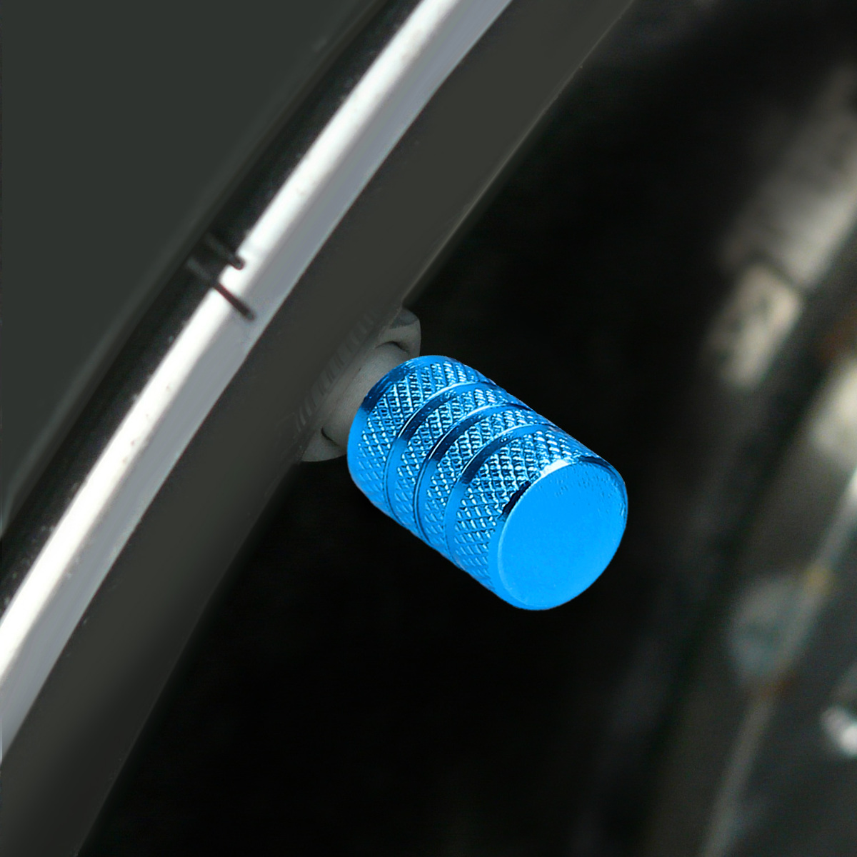 Kovové čepičky ventilků kwmobile pro auto, kolo a motocykl - set of 5 tire stem car wheel dustproof cap