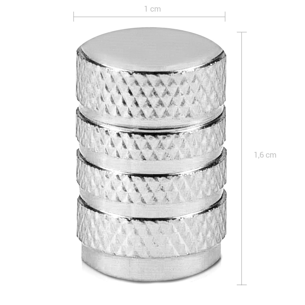 Kovové čepičky ventilků kwmobile pro auto, kolo a motocykl - set of 5 tire stem car wheel dustproof cap