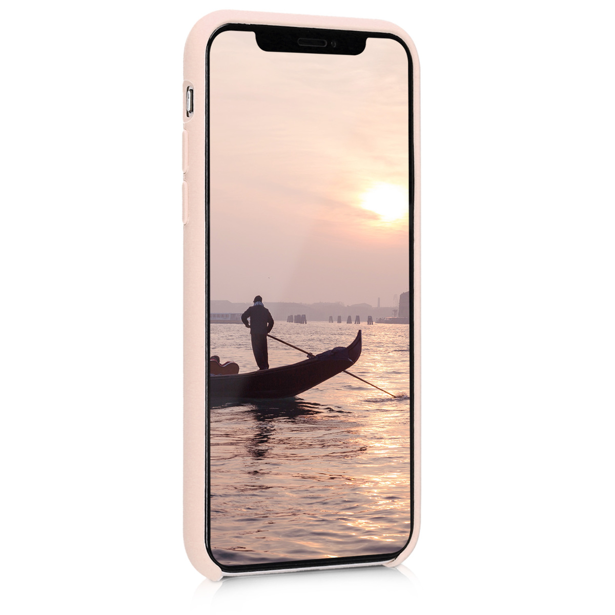 Silikonový TPU kryt kwmobile pro iPhone X - pudrově růžová