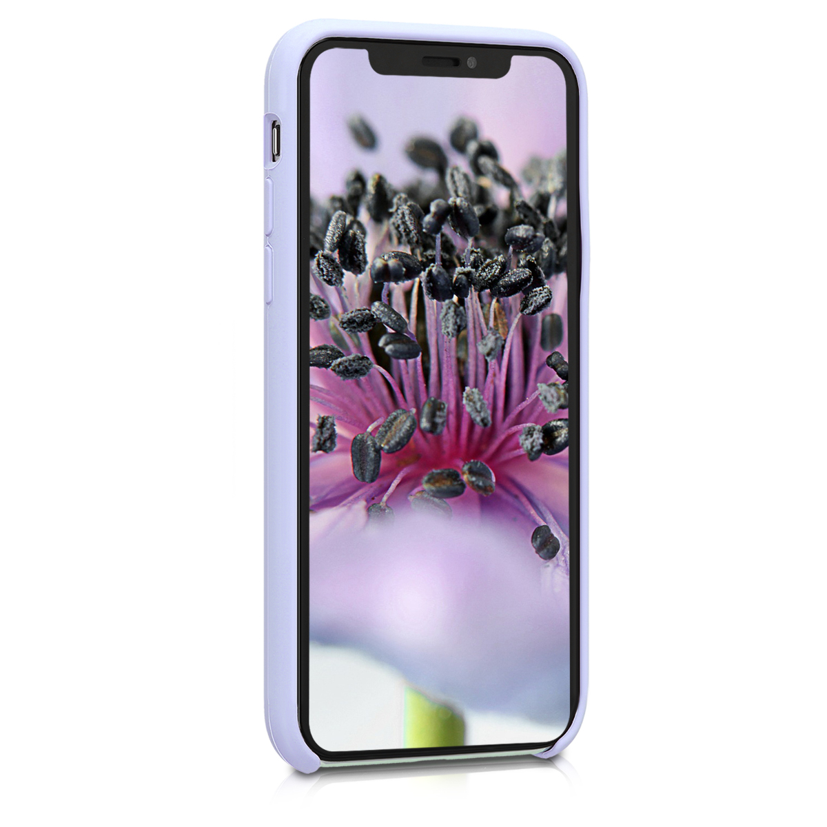 Silikonový kryt na mobil kwmobile pro Apple iPhone X - světle levandulová