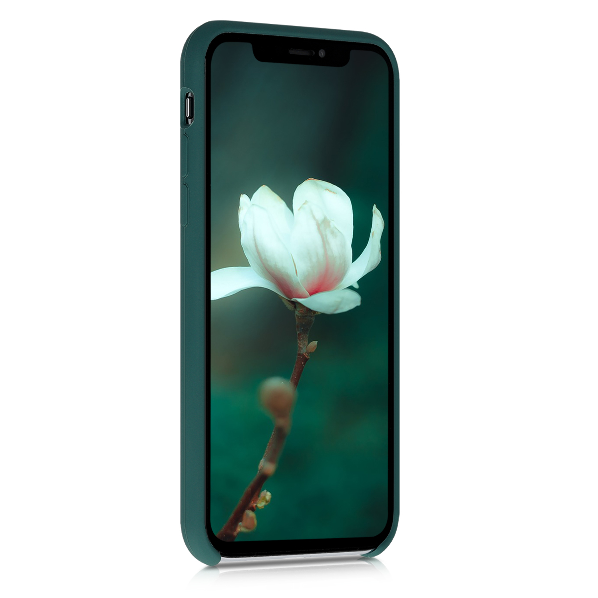 Pouzdro pro Apple iPhone X kwmobile silikonové - turkysová zelená