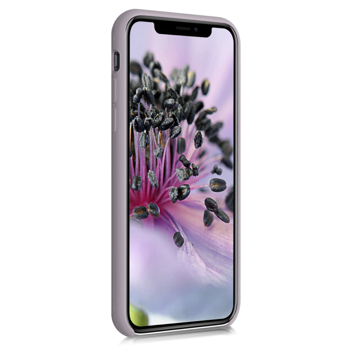 Silikonový kryt na mobil kwmobile pro Apple iPhone X - fialová Purple Cloud