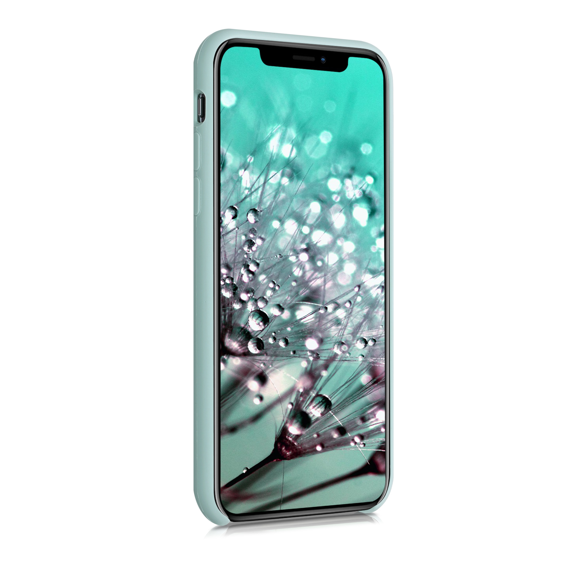 Silikonový kryt na mobil kwmobile pro Apple iPhone X - mátová