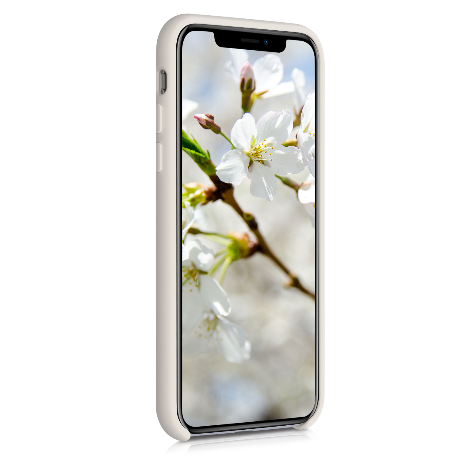 Silikonový kryt na mobil kwmobile pro Apple iPhone X - světlá Moon Glow