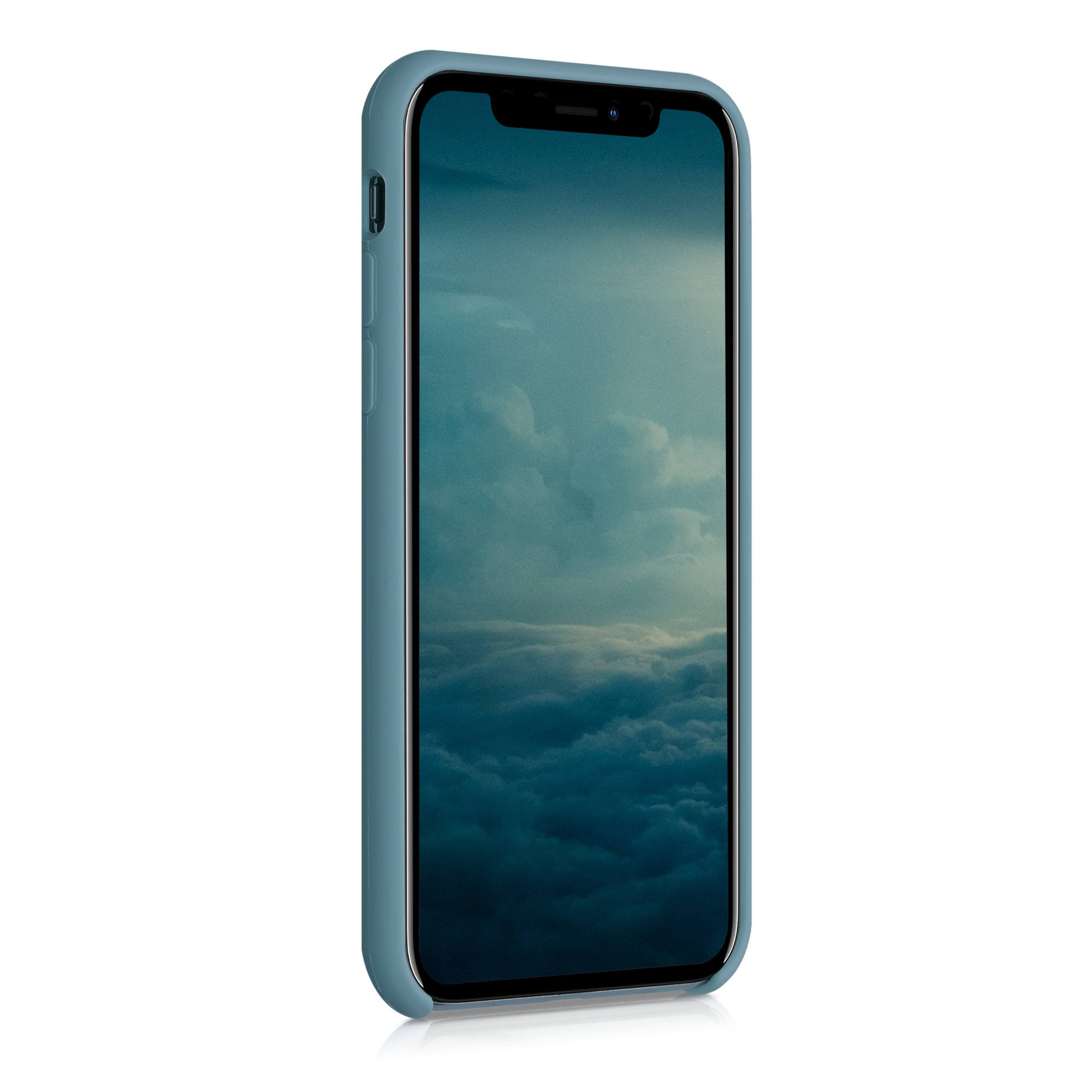 Silikonový kryt na mobil kwmobile pro Apple iPhone X - tmavě modrá Arctic Night
