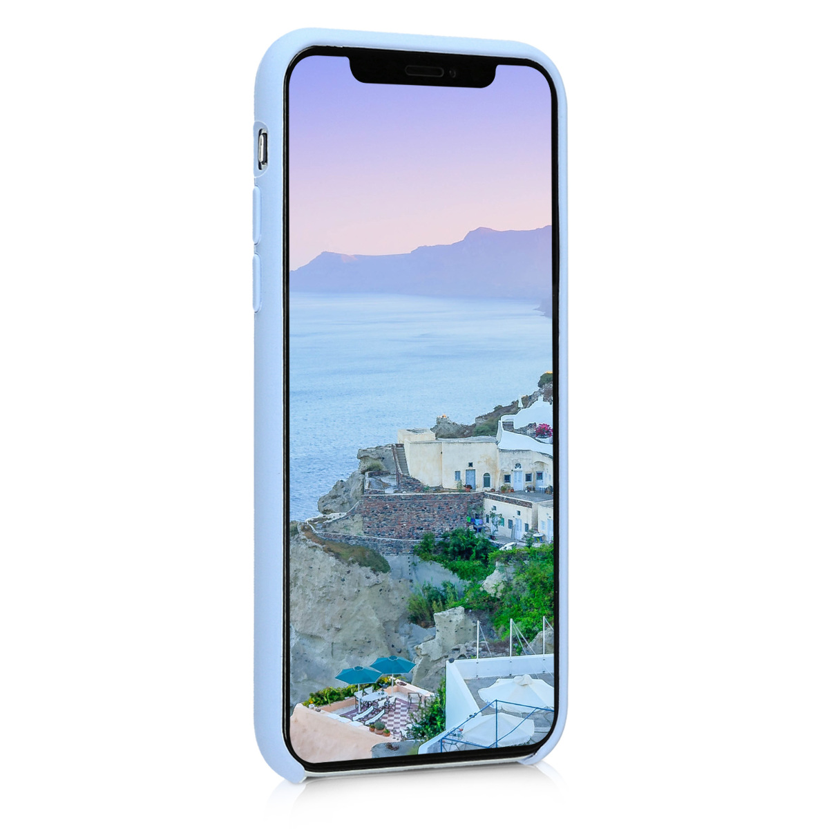 Silikonový TPU kryt kwmobile pro iPhone X - světle modrá matná