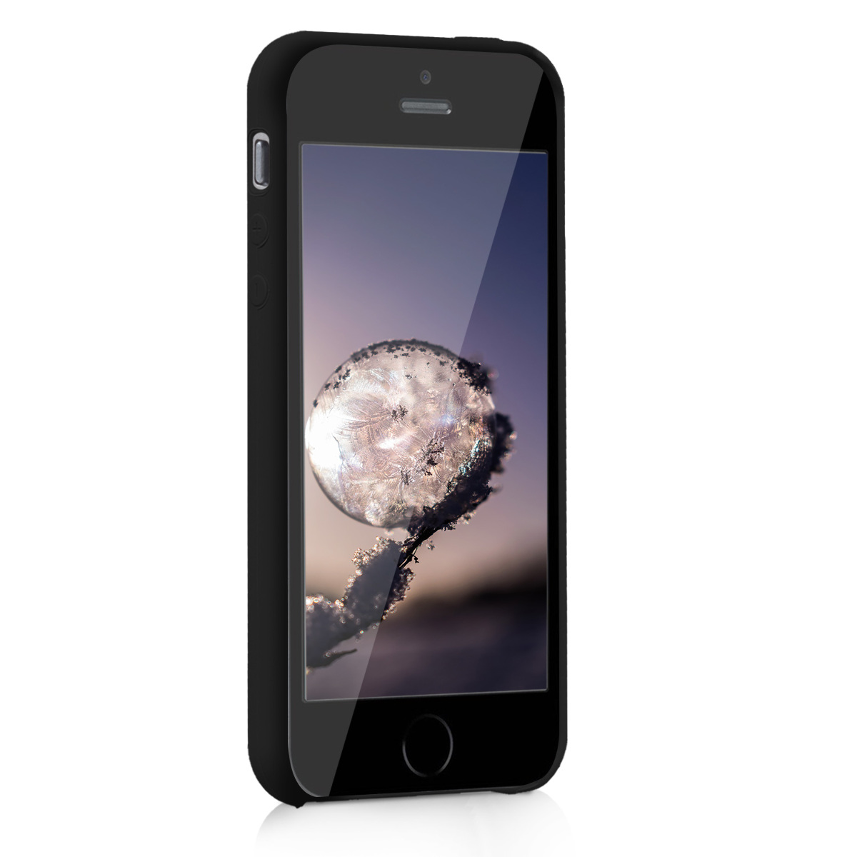 Silikonový TPU kryt kwmobile pro iPhone SE (1. generace 2016) / iPhone 5 / iPhone 5S - černá