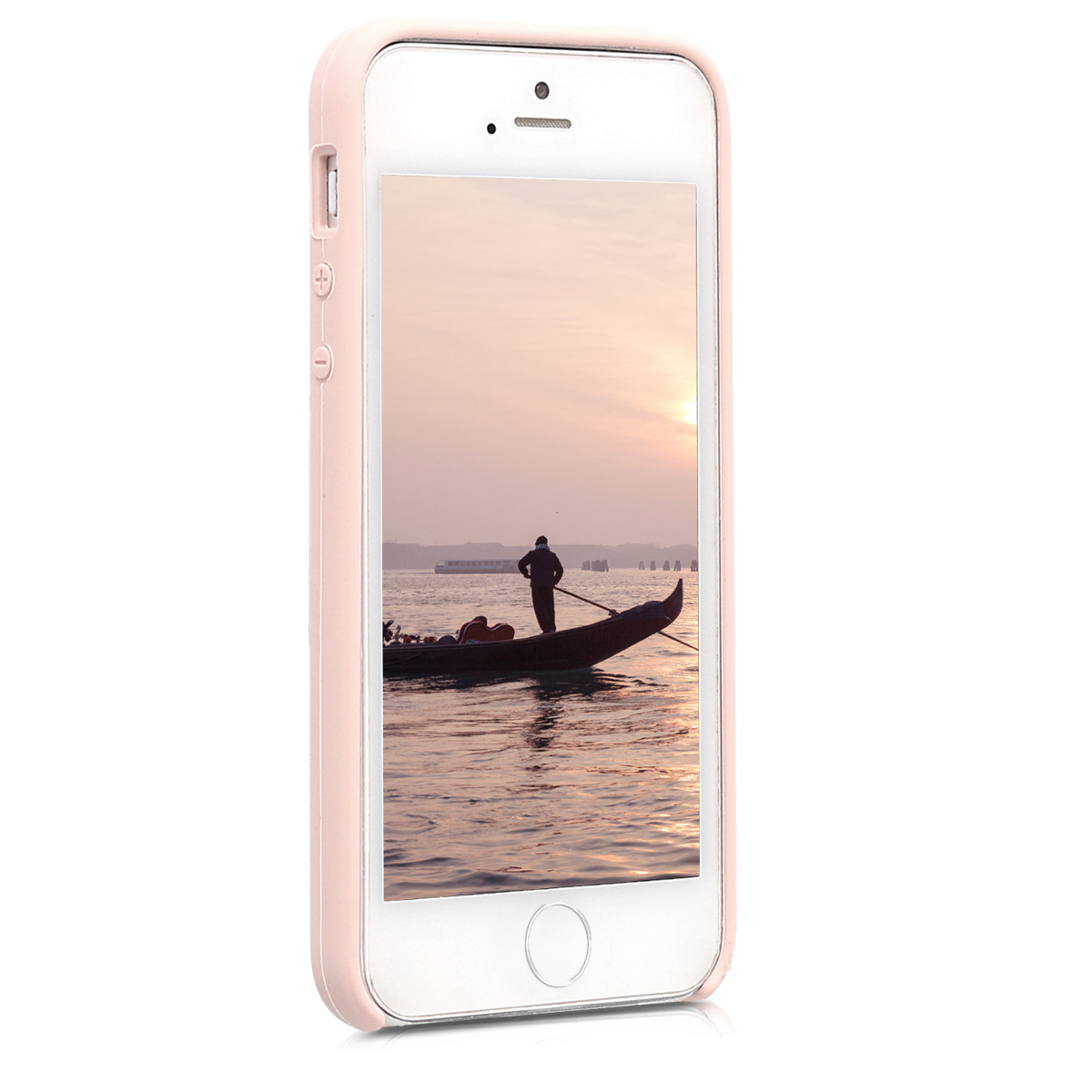 Silikonový TPU kryt kwmobile pro iPhone SE (1. generace 2016) / iPhone 5 / iPhone 5S - pudrově růžová