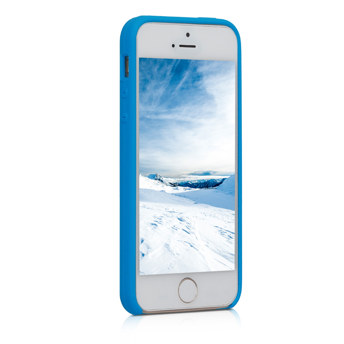 Silikonový TPU kryt kwmobile pro iPhone SE (1. generace 2016) / iPhone 5 / iPhone 5S - zářivě modrá