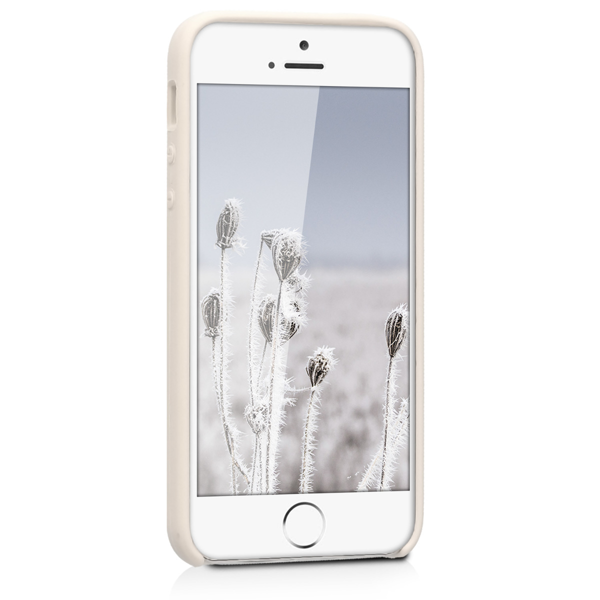 Silikonový TPU kryt kwmobile pro iPhone SE (1. generace 2016) / iPhone 5 / iPhone 5S - krémová