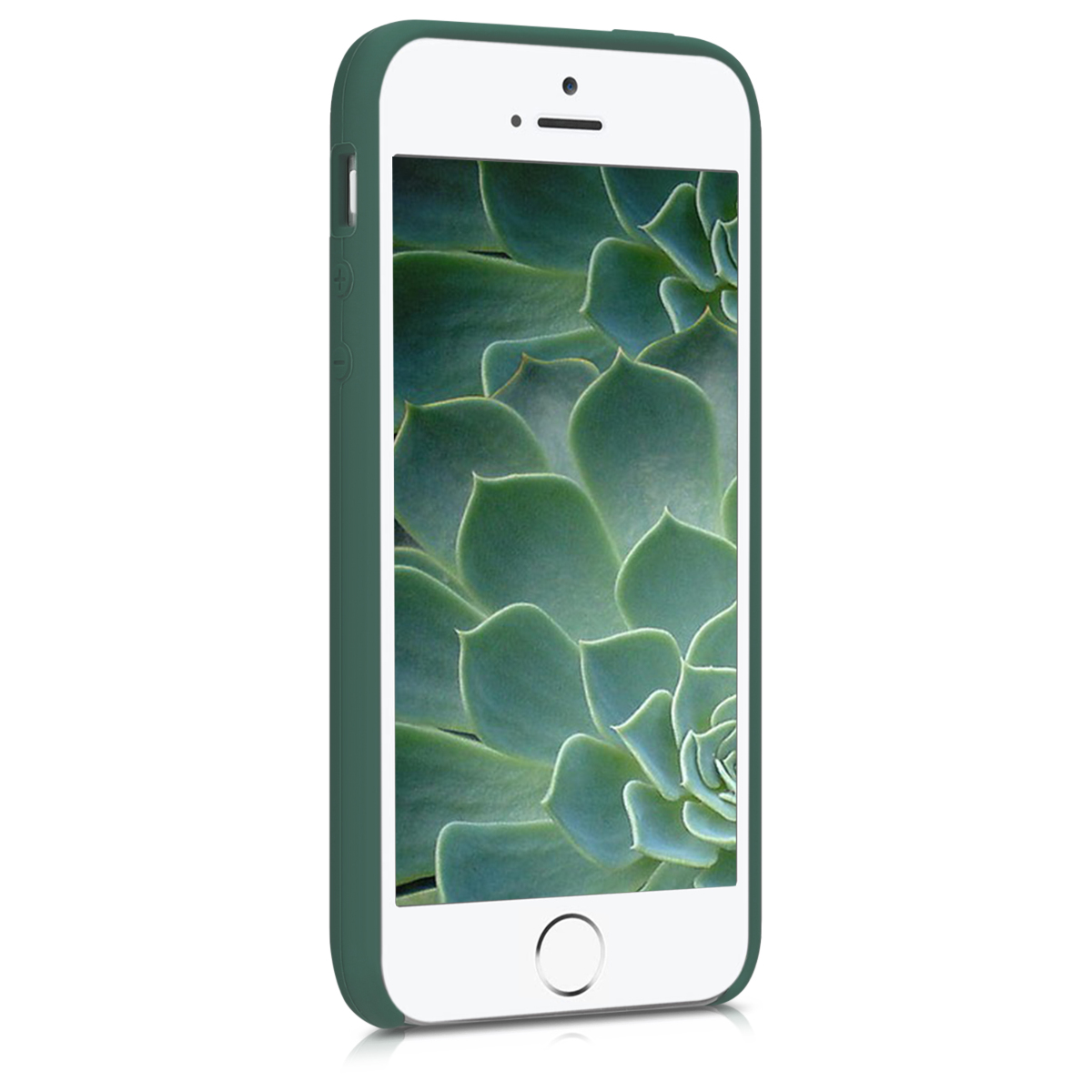 Silikonový TPU kryt kwmobile pro iPhone SE (1. generace 2016) / iPhone 5 / iPhone 5S - lesní zelená