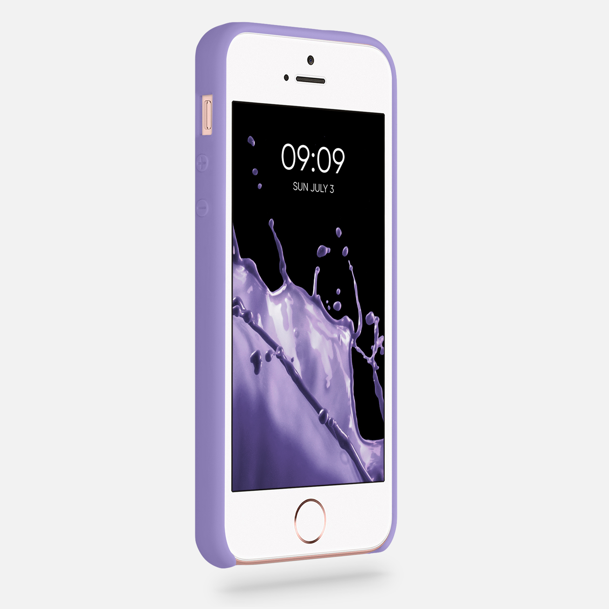 Silikonový TPU kryt kwmobile pro iPhone SE (1. generace 2016) / iPhone 5 / iPhone 5S - fialová