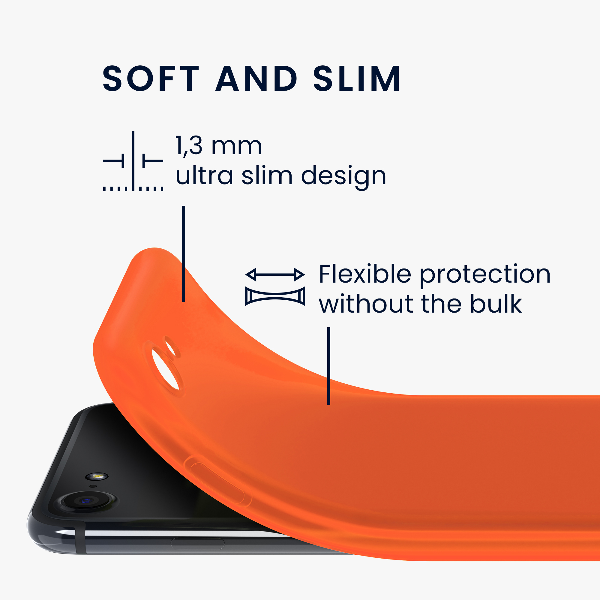 Silikonový TPU kryt kwmobile pro iPhone SE 2022/2020/8/7